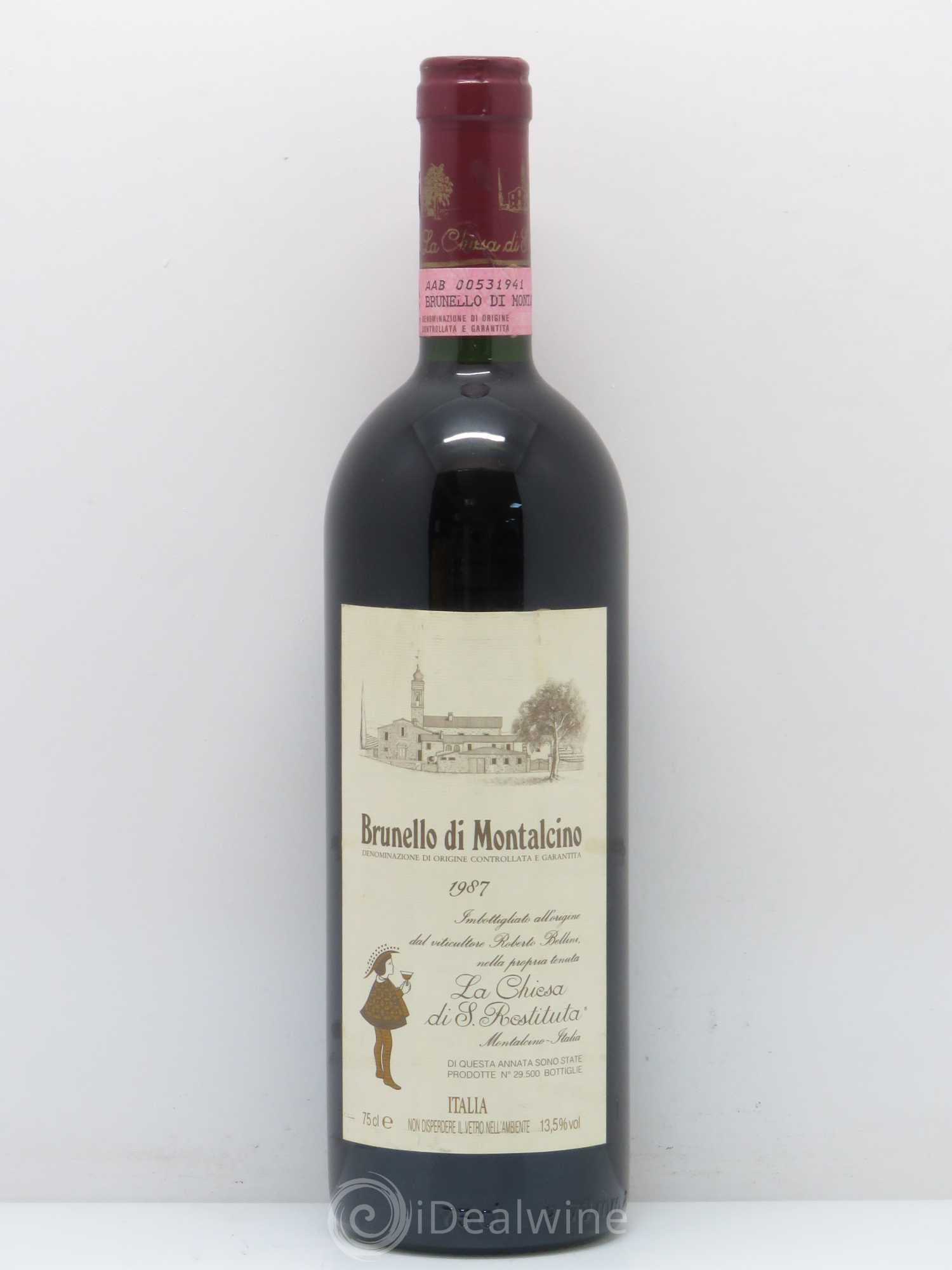 Brunello di Montalcino Chiesa Santa Restituita (sans prix de réserve) 1987 - Posten von 1 Flasche - 0