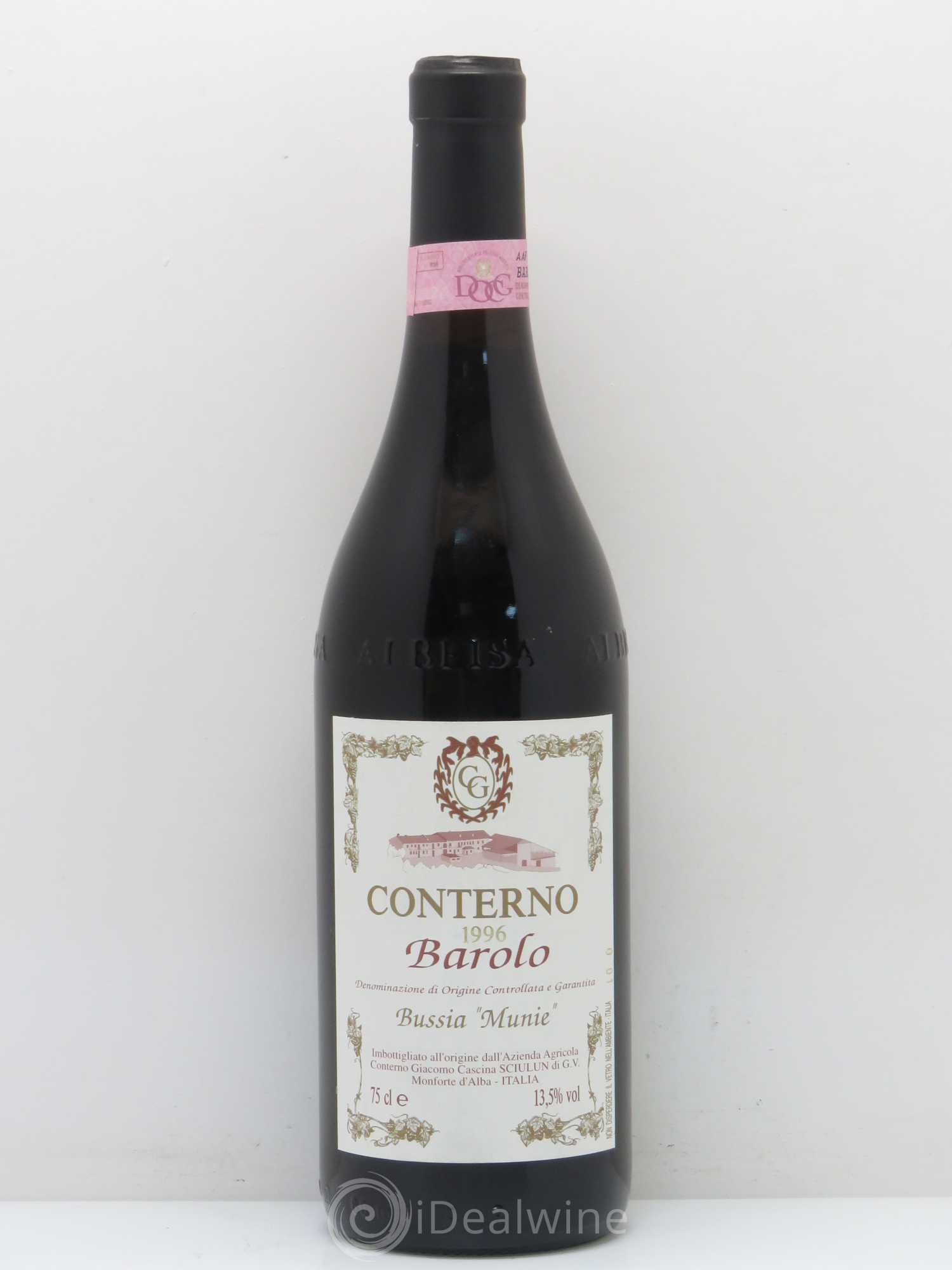 Barolo Conterno Franco Bussia Munie (sans prix de réserve) 1996 - Posten von 1 Flasche - 0