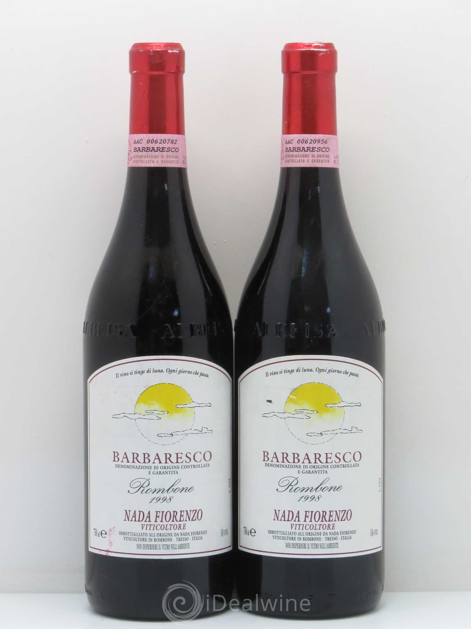 Barbaresco DOCG Rombone Nada Fiorenzo (sans prix de réserve) 1998 - Posten von 2 Flaschen - 0