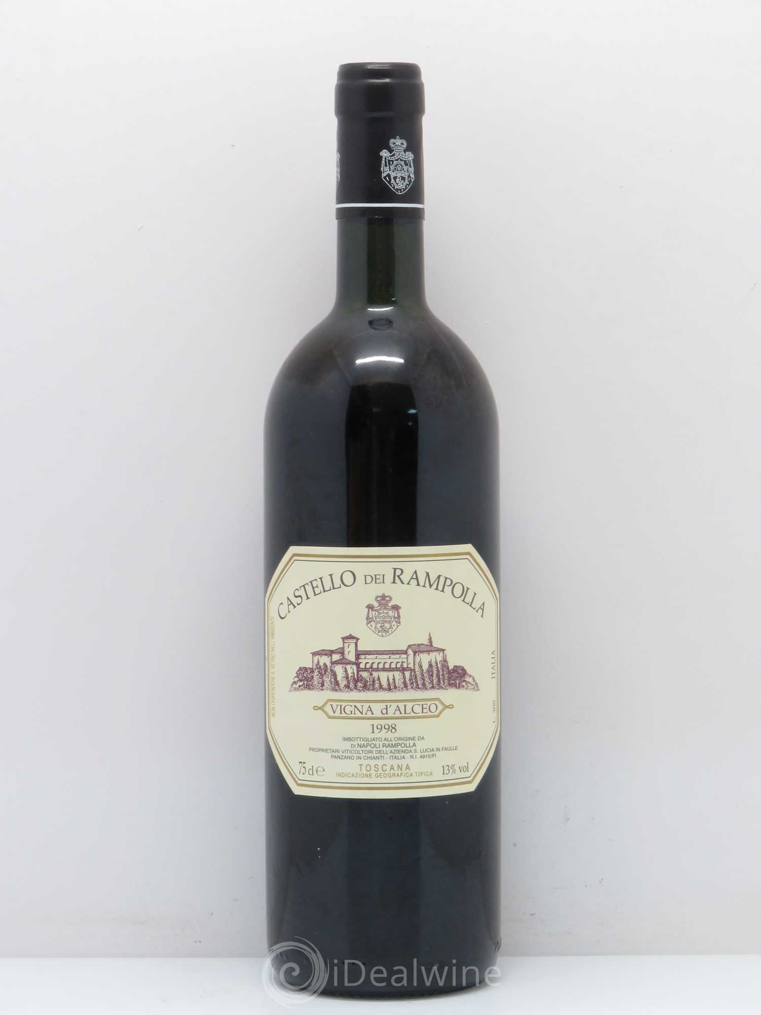Italie Vigna alceo Castello dei Rampolla (sans prix de réserve) 1998 - Posten von 1 Flasche - 0