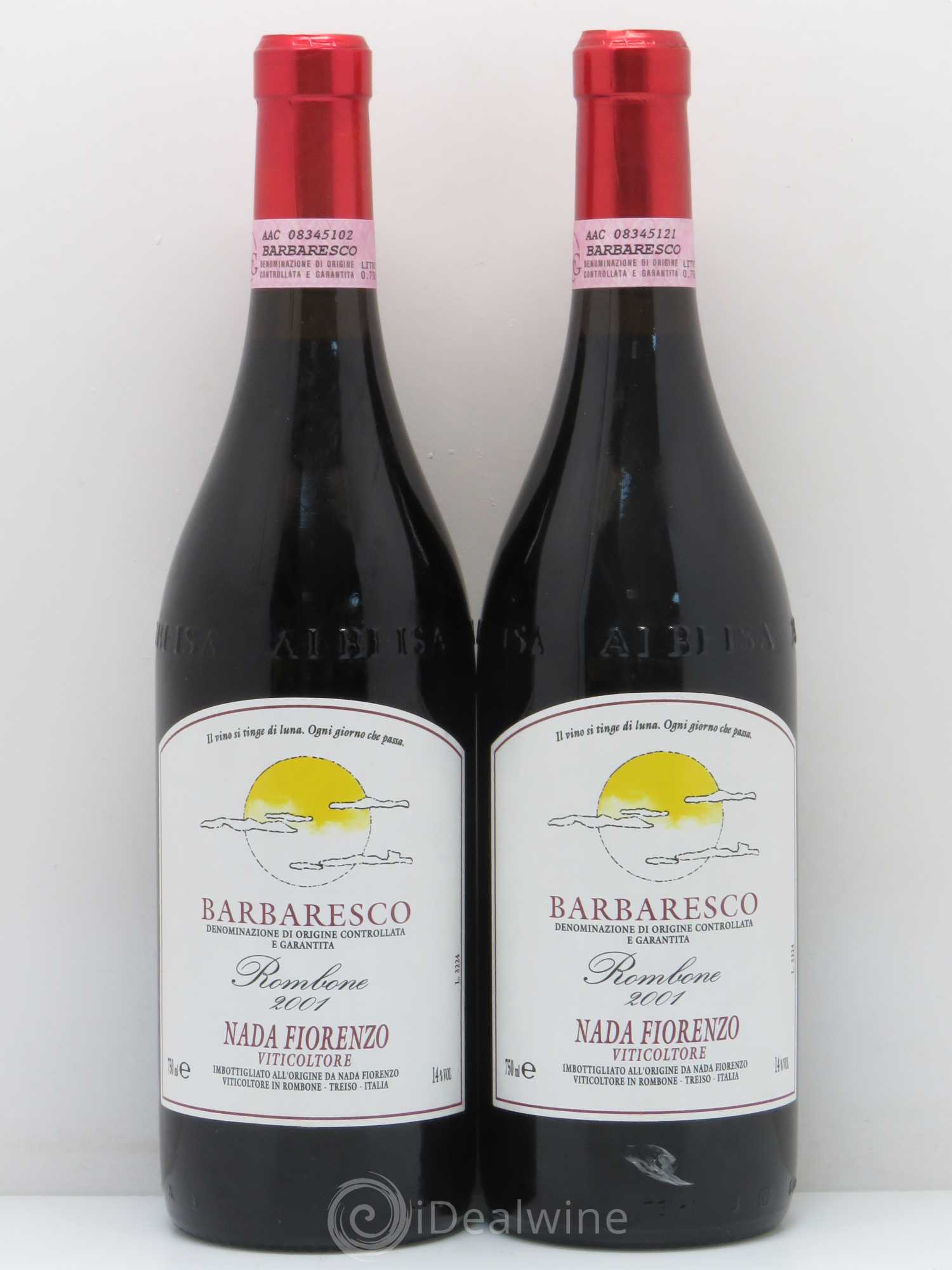 Barbaresco DOCG Rombone Nada Fiorenzo 2001 - Posten von 2 Flaschen - 0