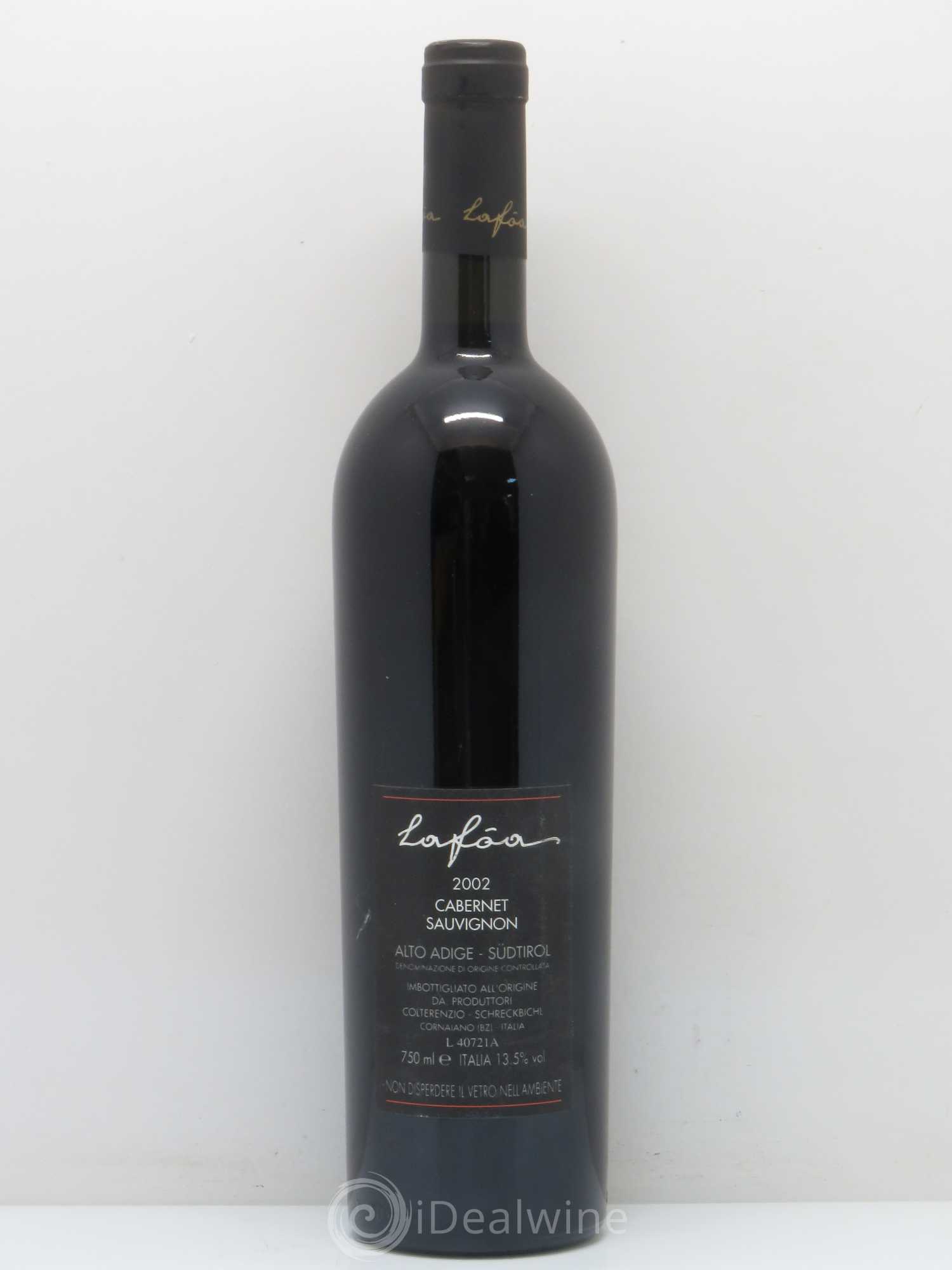 Italie Lafoa Cabernet Sauvignon Colterenzio 2002 - Posten von 1 Flasche - 1