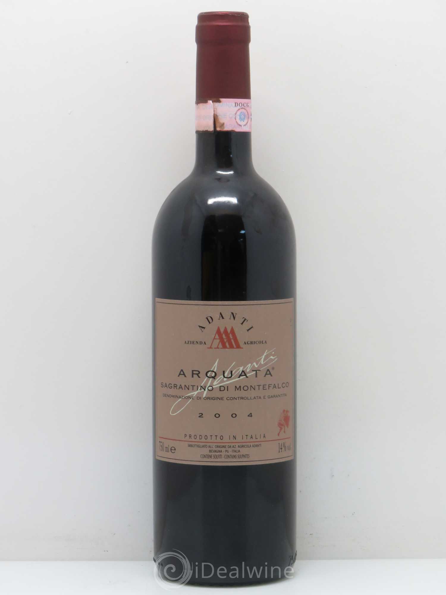 Italie Arquata adanti Sageantino di Montefalco (sans prix de réserve) 2004 - Posten von 1 Flasche - 0