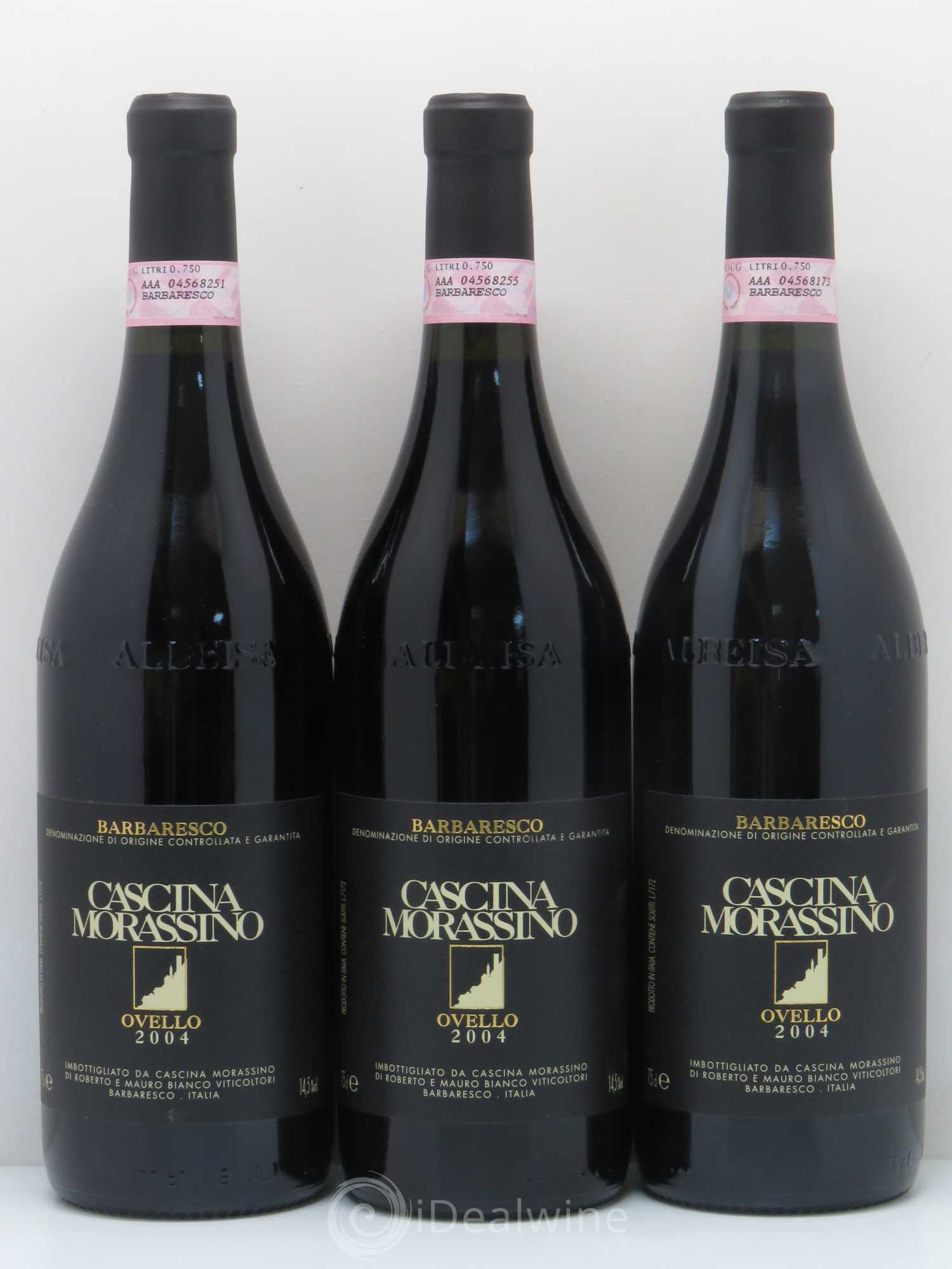Barbaresco DOCG Ovello 04 riserva Cascina Morassino (sans prix de réserve) 2004 - Posten von 6 Flaschen - 2