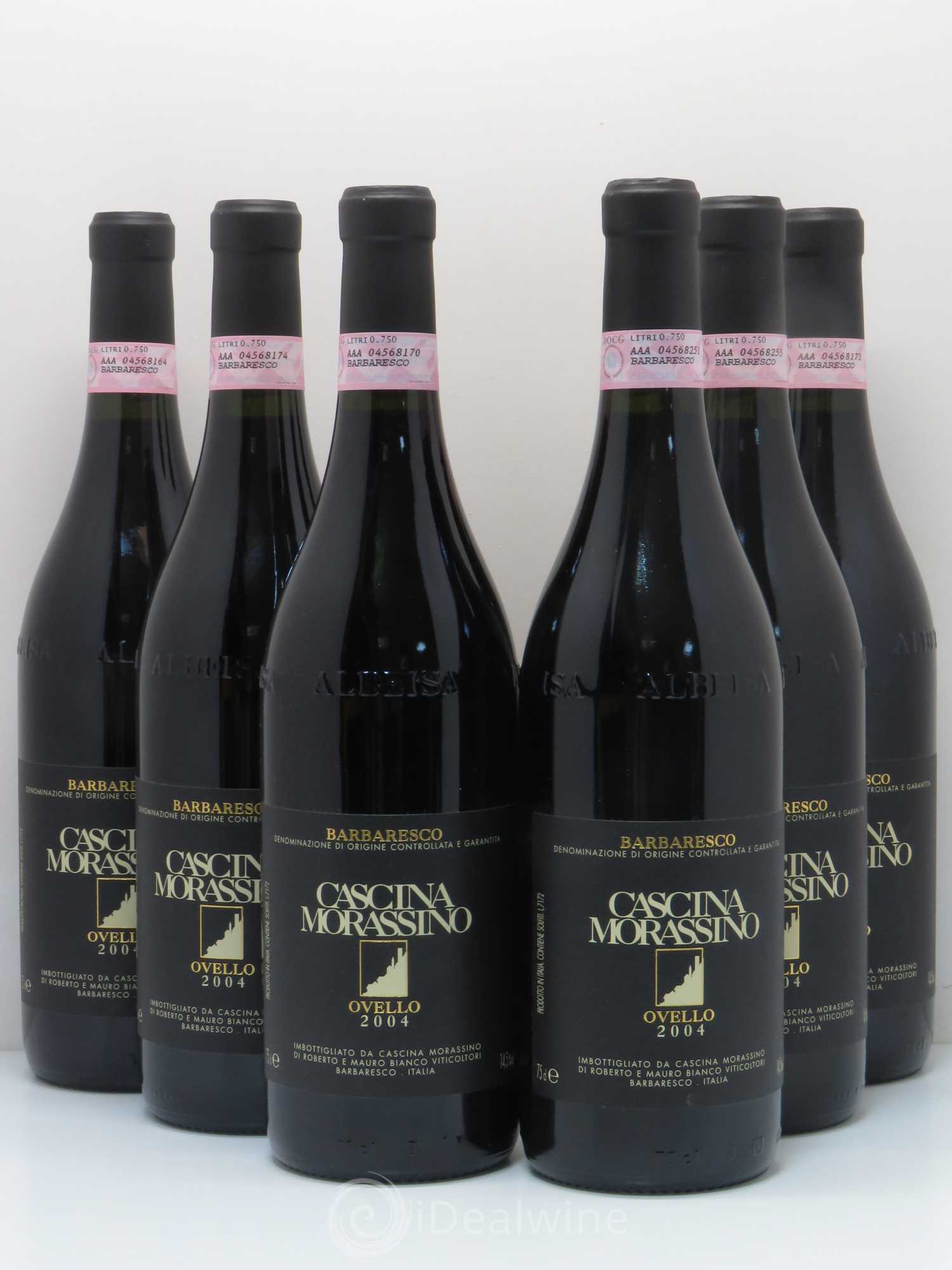 Barbaresco DOCG Ovello 04 riserva Cascina Morassino (sans prix de réserve) 2004 - Posten von 6 Flaschen - 0