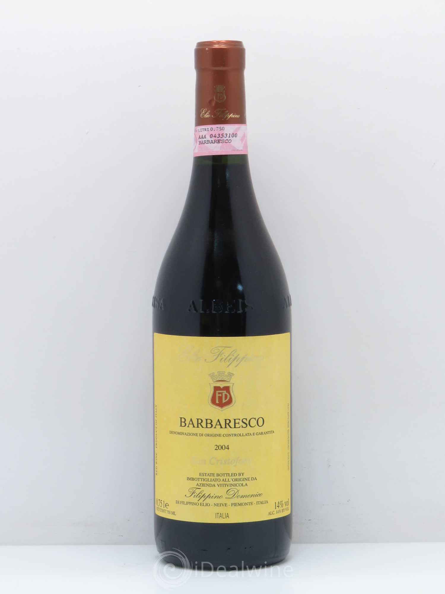 Barbaresco DOCG San Cristoforo filippino Elio 2004 - Posten von 1 Flasche - 0