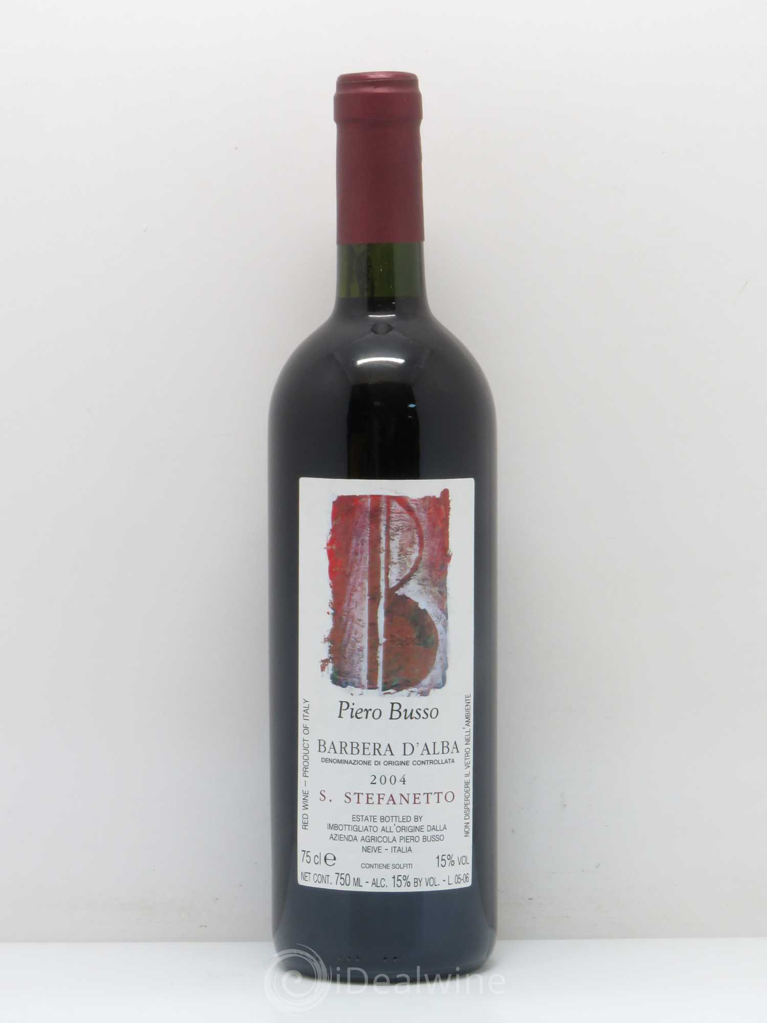Barbera d'Alba DOC Santo stefanetto busso (sans prix de réserve) 2004 - Posten von 1 Flasche - 0