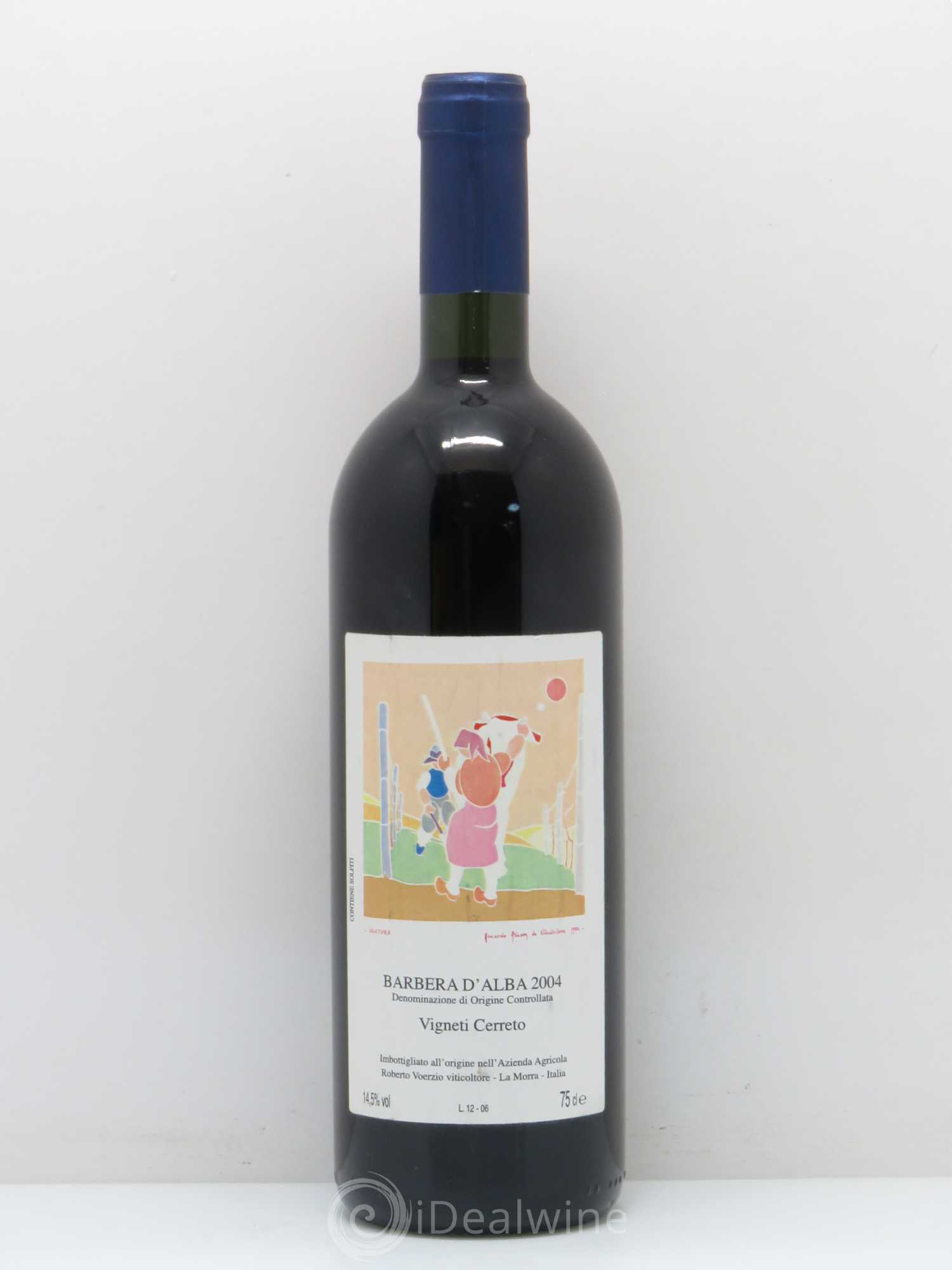 Barbera d'Alba DOC Voerzio Roberto Vigneti cerreto (sans prix de réserve) 2004 - Posten von 1 Flasche - 0