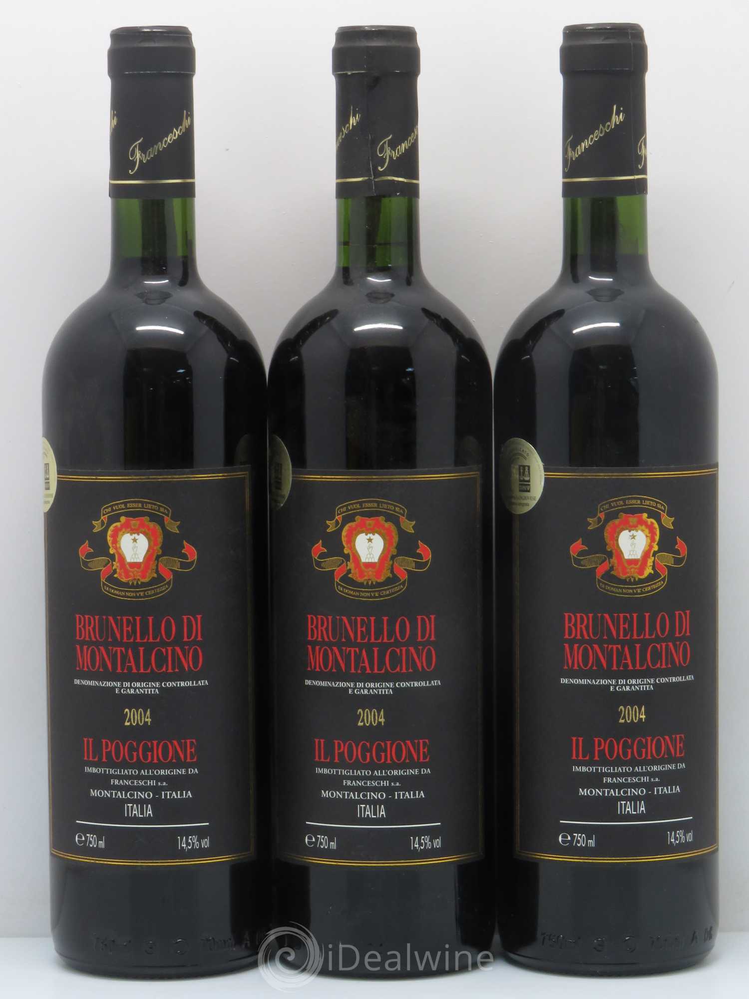 Brunello di Montalcino Il Poggione Tenuta il poggione 2004 - Posten von 3 Flaschen - 0