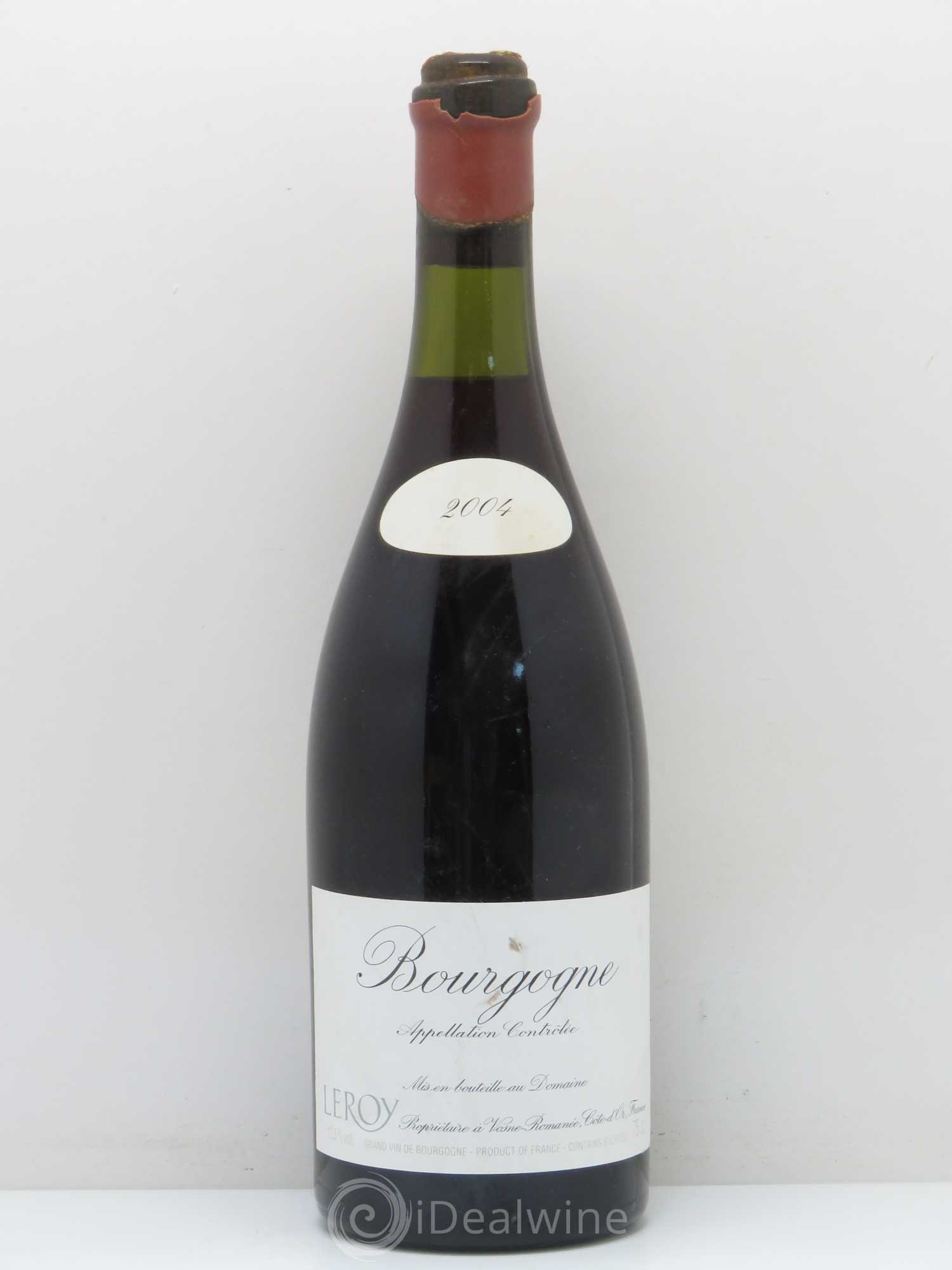Bourgogne Leroy 2004 - Lot de 1 bouteille - 0