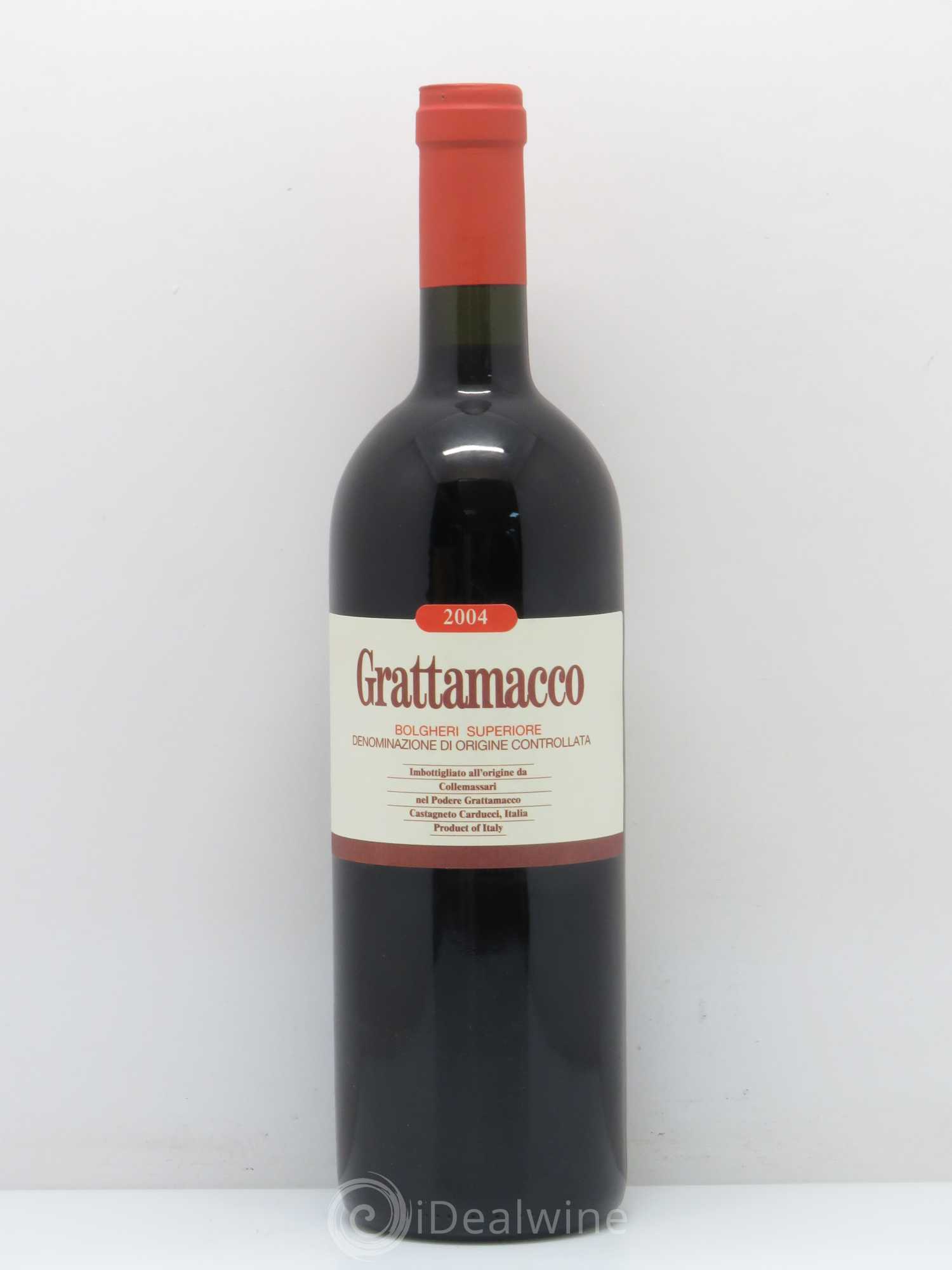 Italie Grattamacco Bolgheri tenuta massari (sans prix de réserve) 2004 - Posten von 1 Flasche - 0