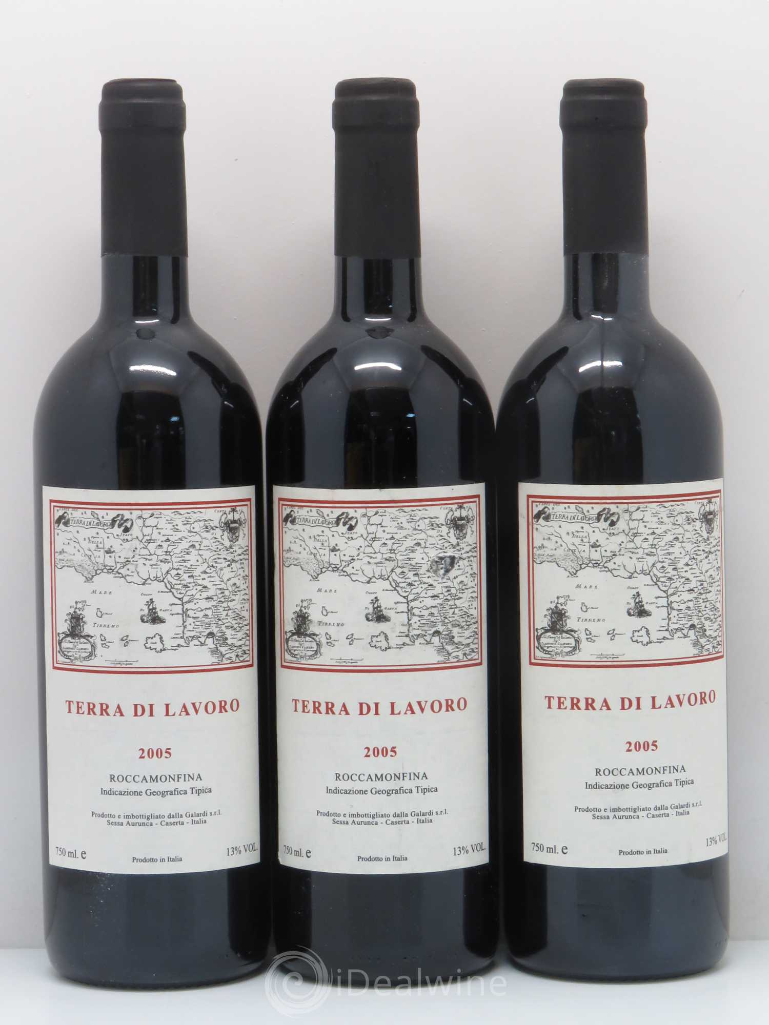 Italie Terra di lavoro galardi Roccamonfina (sans prix de réserve) 2005 - Posten von 3 Flaschen - 0