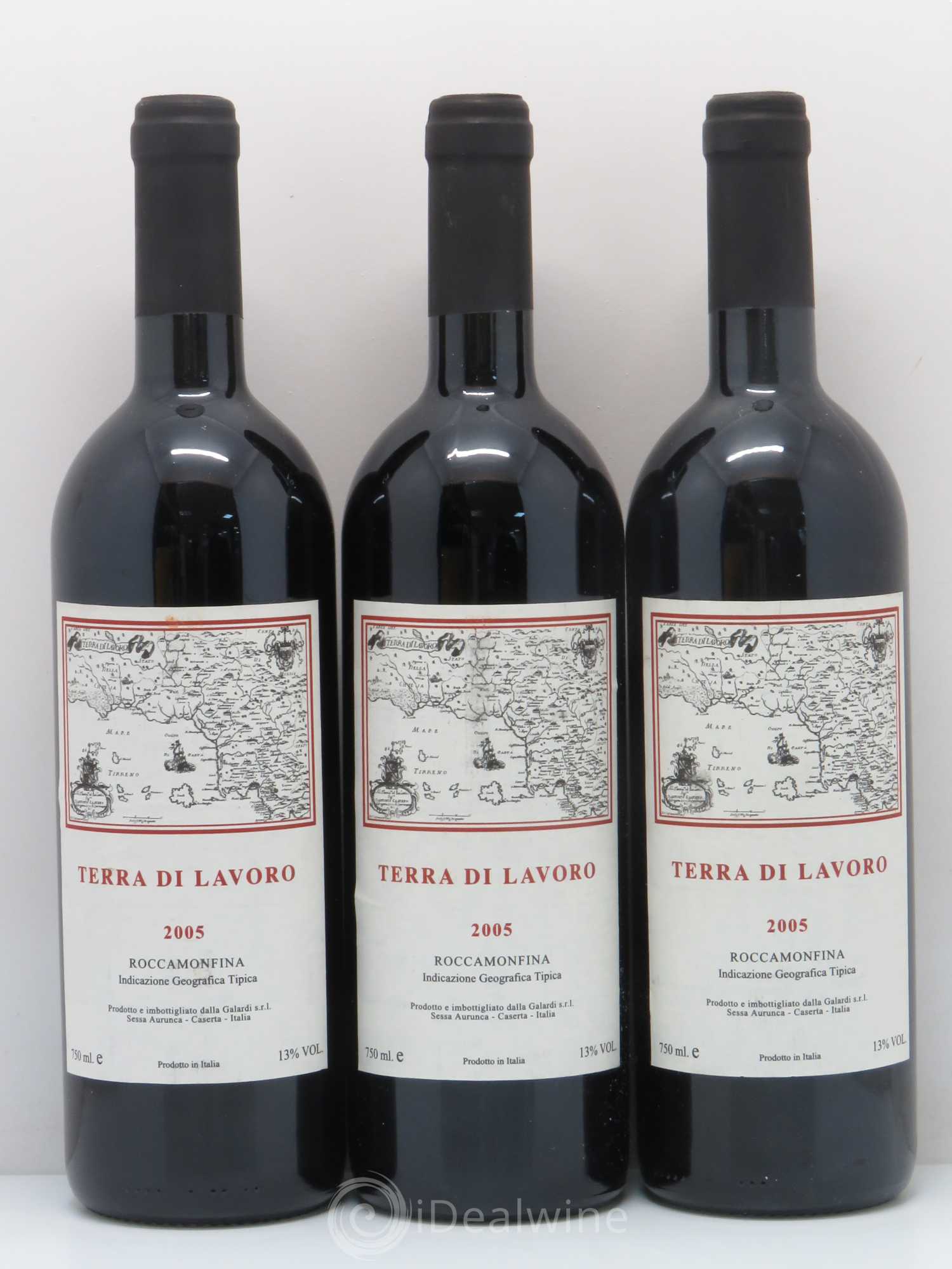 Italie Terra di lavoro galardi Roccamonfina (sans prix de réserve) 2005 - Posten von 3 Flaschen - 0