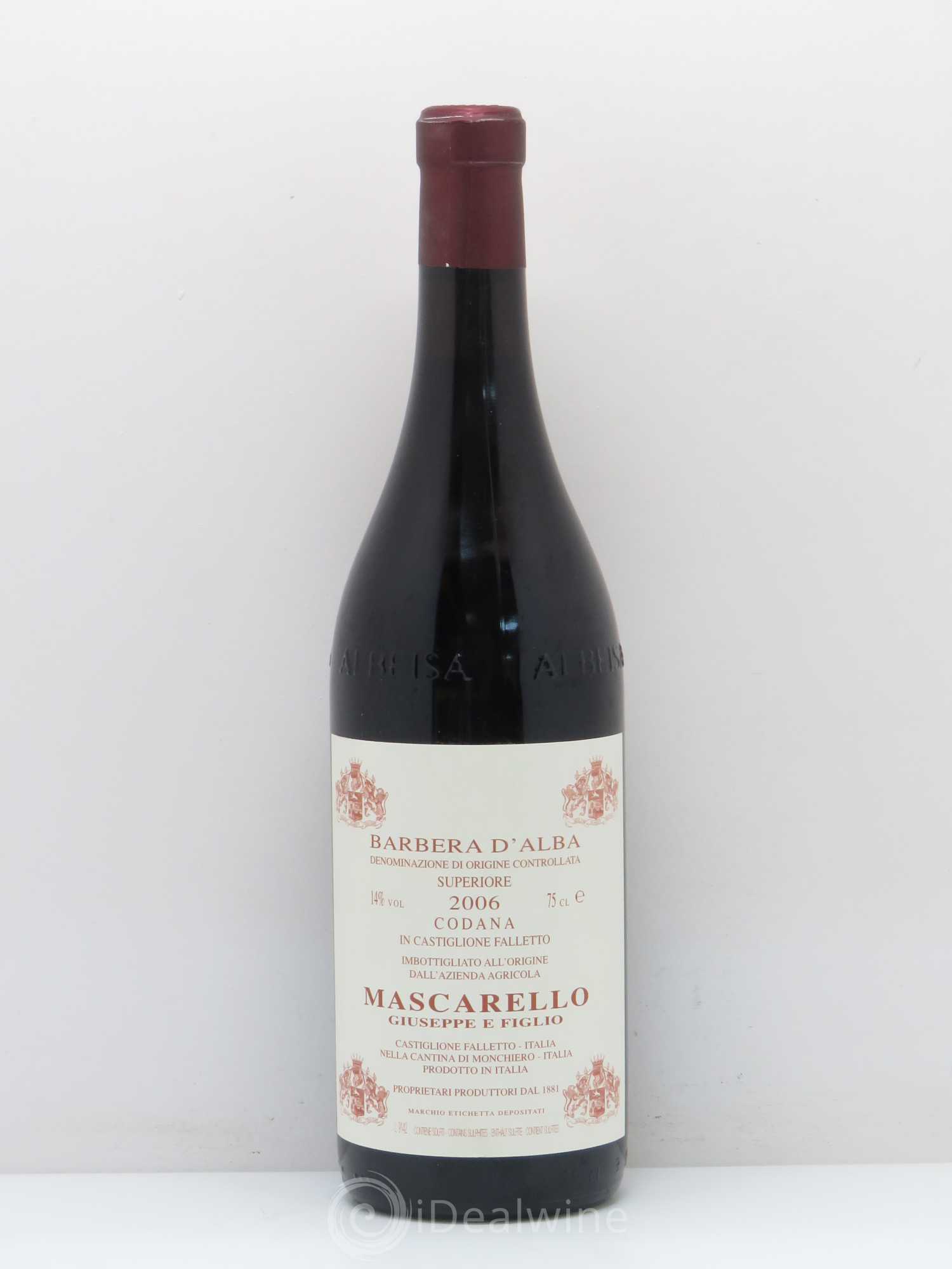 Barbera d'Alba DOC Codana Mascarello Giuseppe e figlio 2006 - Posten von 1 Flasche - 0