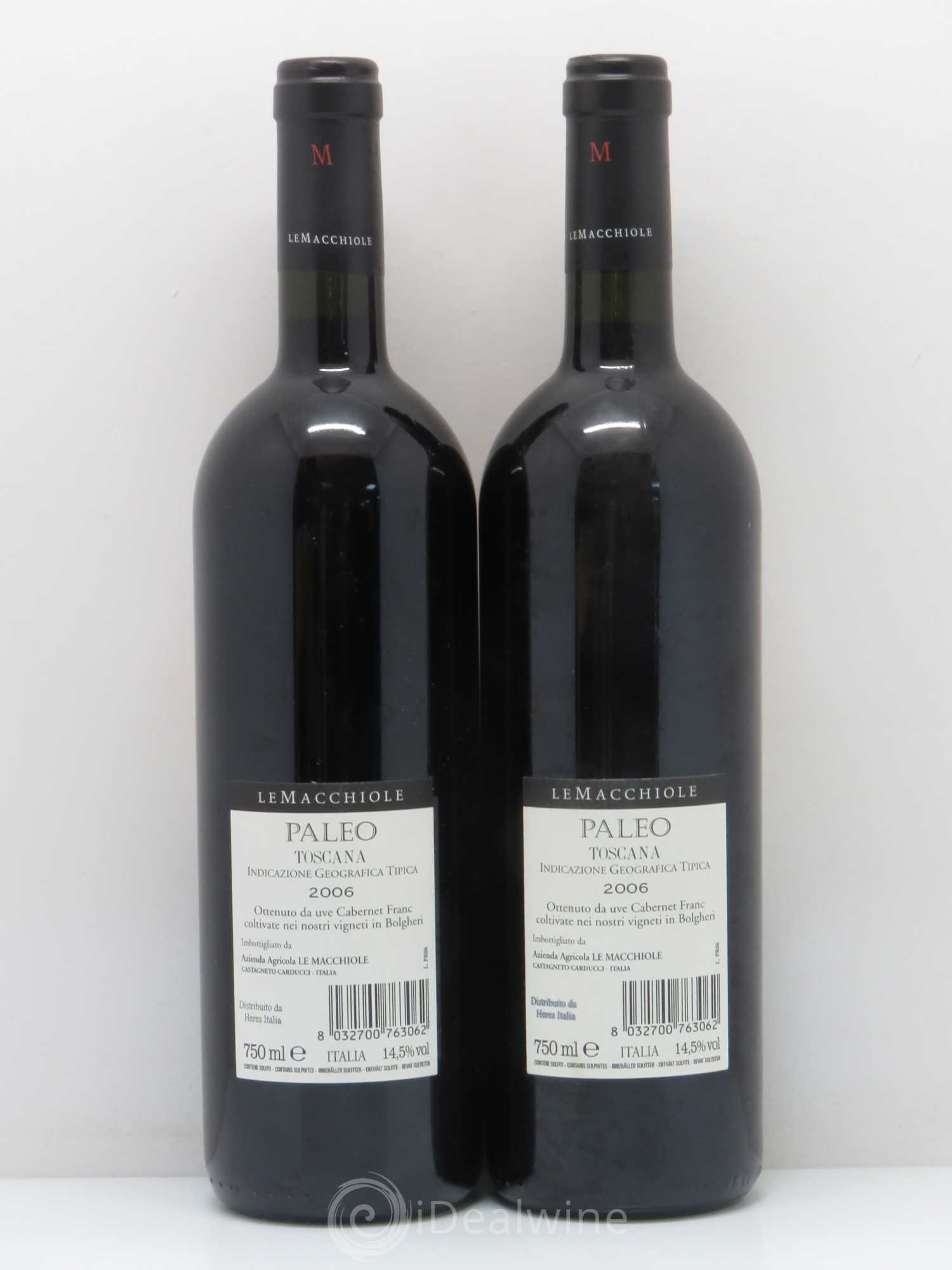 Bolgheri Le Macchiole DOC Paleo (sans prix de réserve) 2006 - Lot de 2 bouteilles - 1