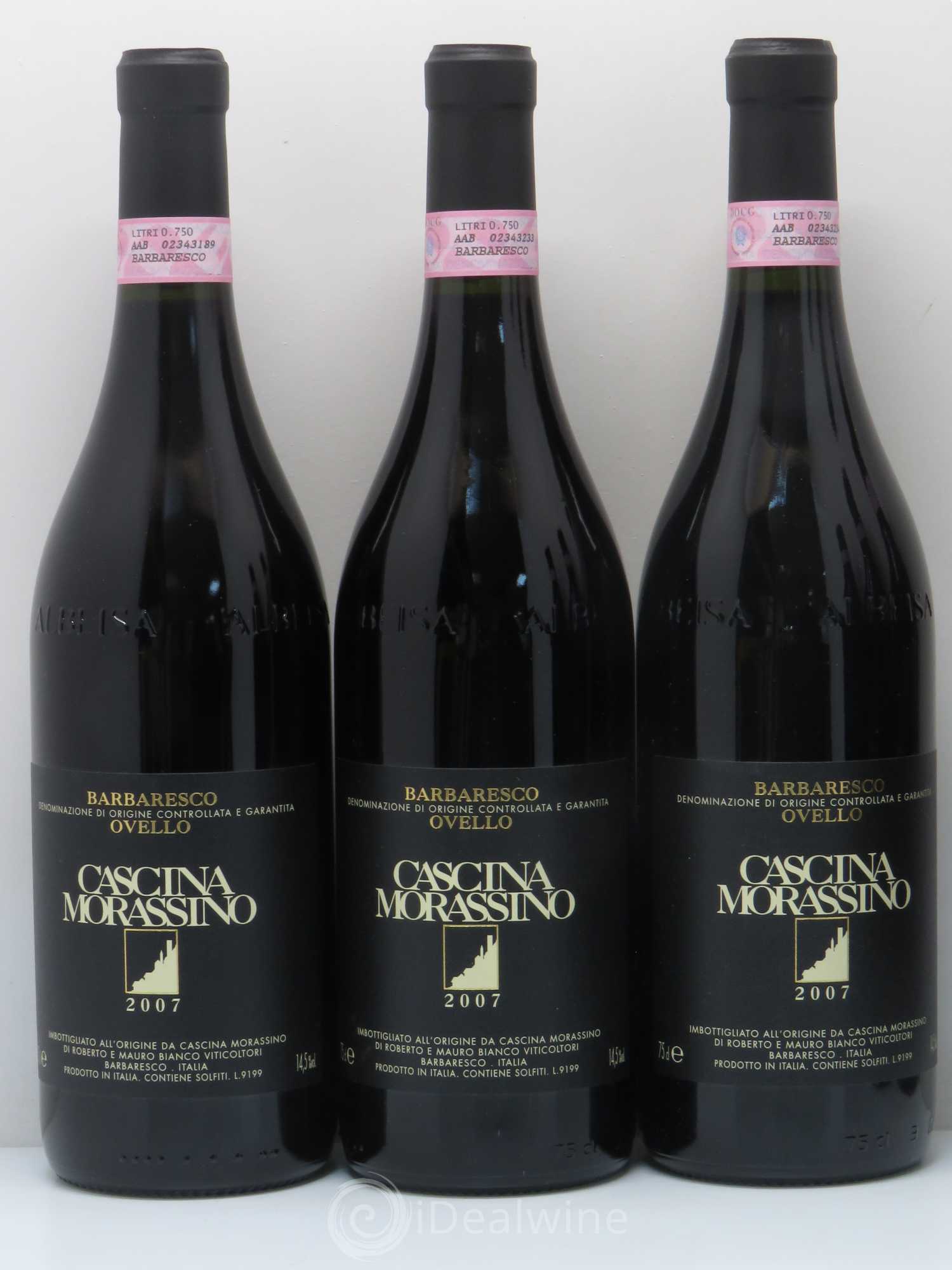 Barbaresco DOCG Cascina morassino ovello riserva (sans prix de réserve) 2007 - Posten von 6 Flaschen - 1