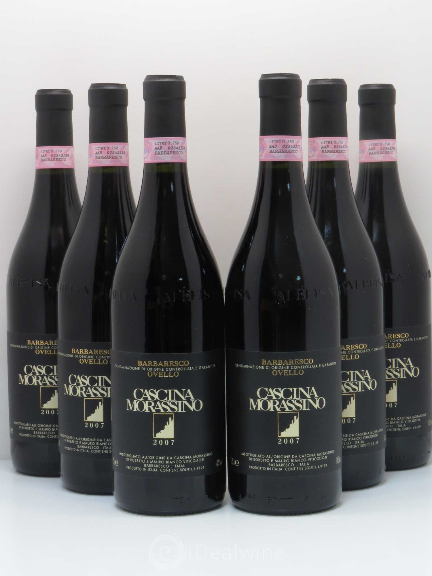 Barbaresco DOCG Cascina morassino ovello riserva (sans prix de réserve) 2007 - Posten von 6 Flaschen - 0