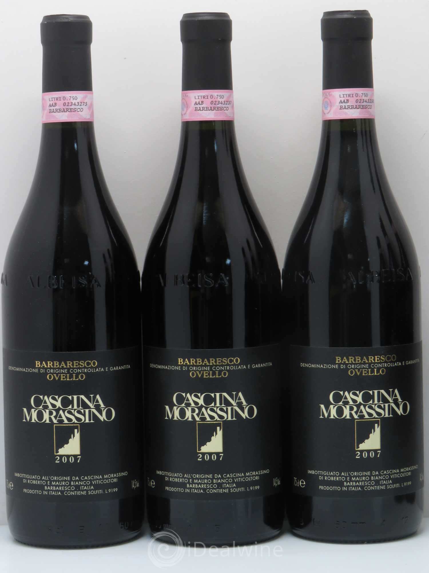 Barbaresco DOCG Cascina morassino ovello riserva (sans prix de réserve) 2007 - Posten von 6 Flaschen - 1