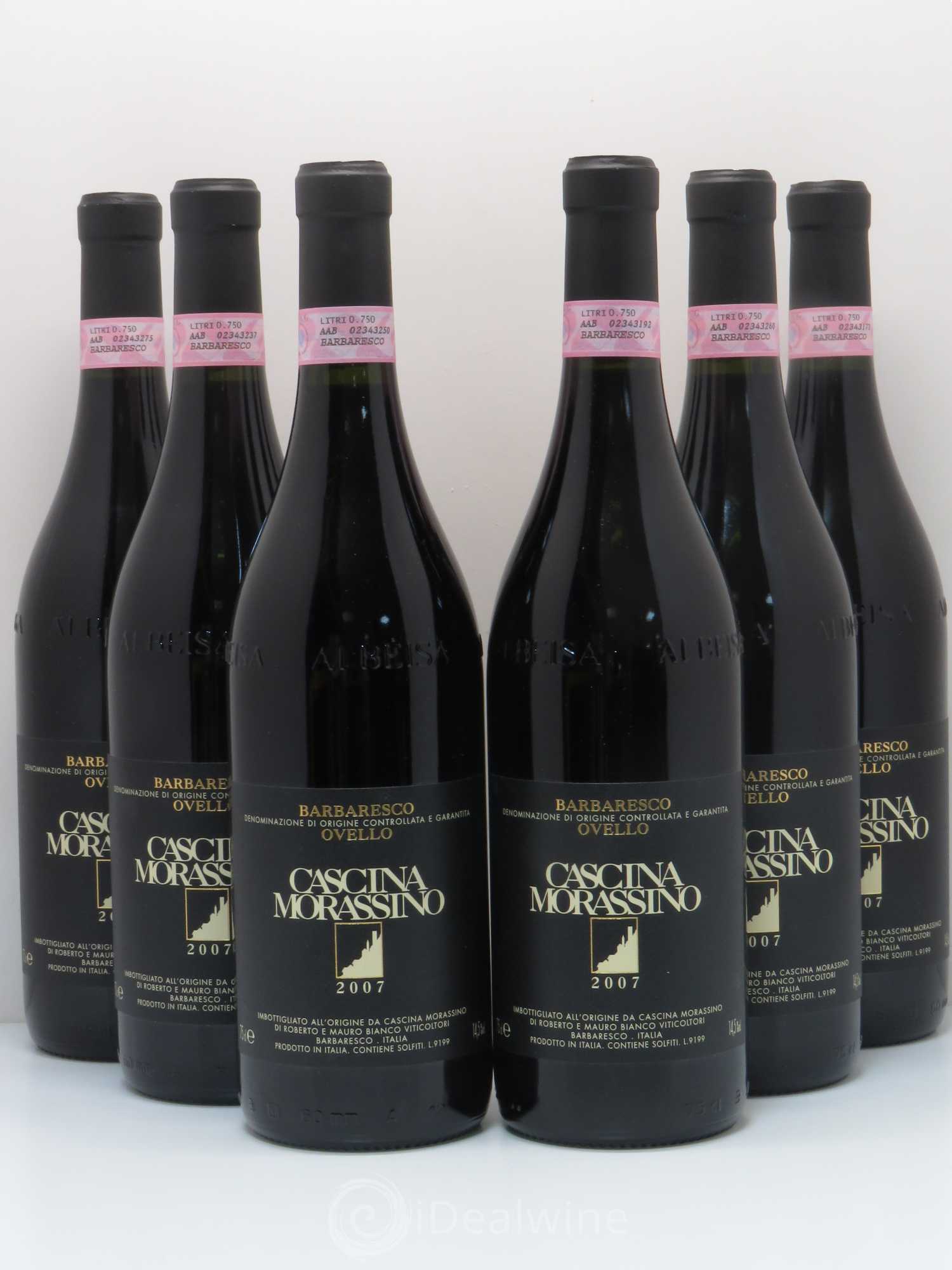 Barbaresco DOCG Cascina morassino ovello riserva (sans prix de réserve) 2007 - Posten von 6 Flaschen - 0
