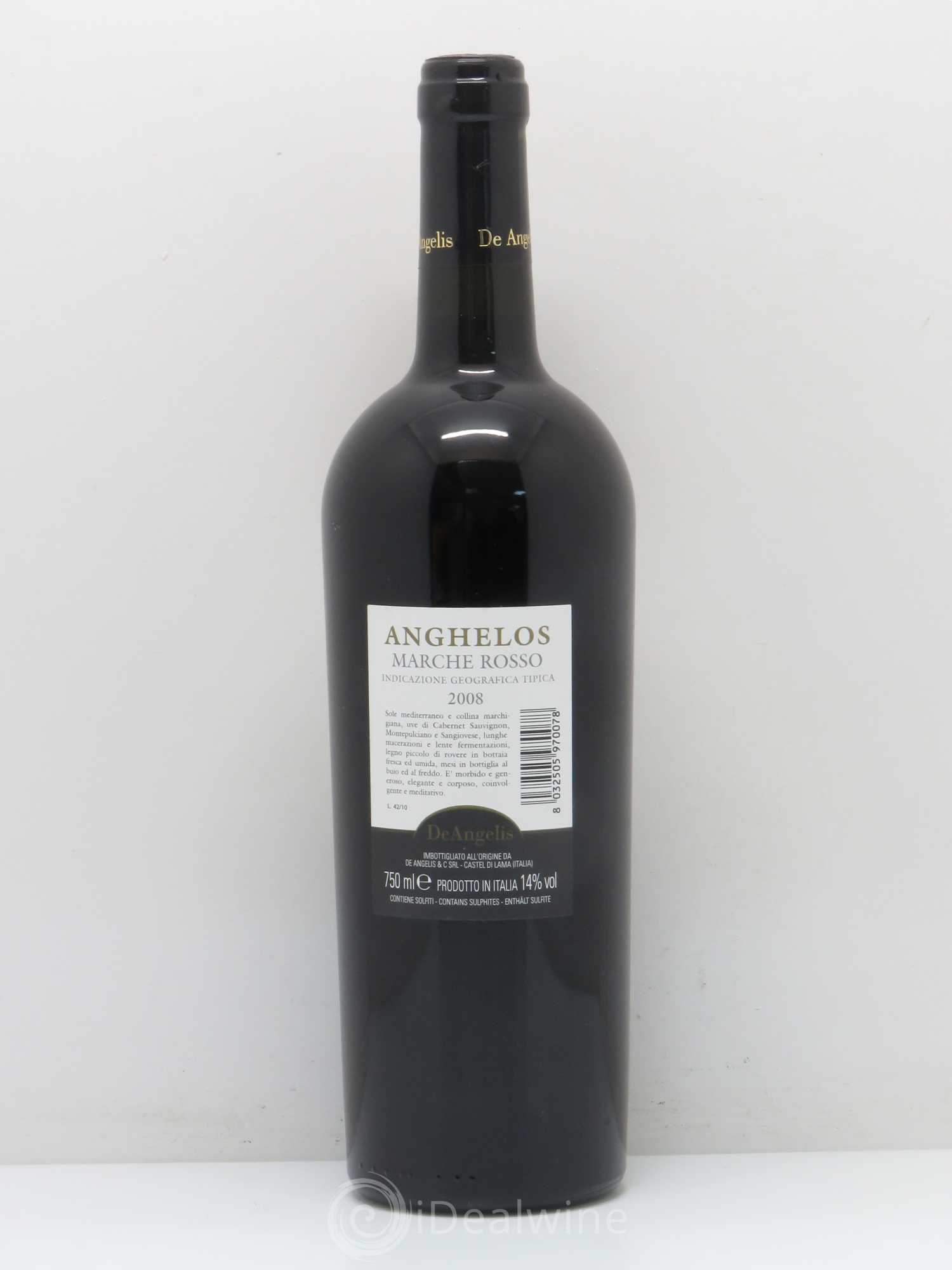 Italie Anghelos De Angelis (sans prix de réserve) 2008 - Lotto di 1 bottiglia - 1