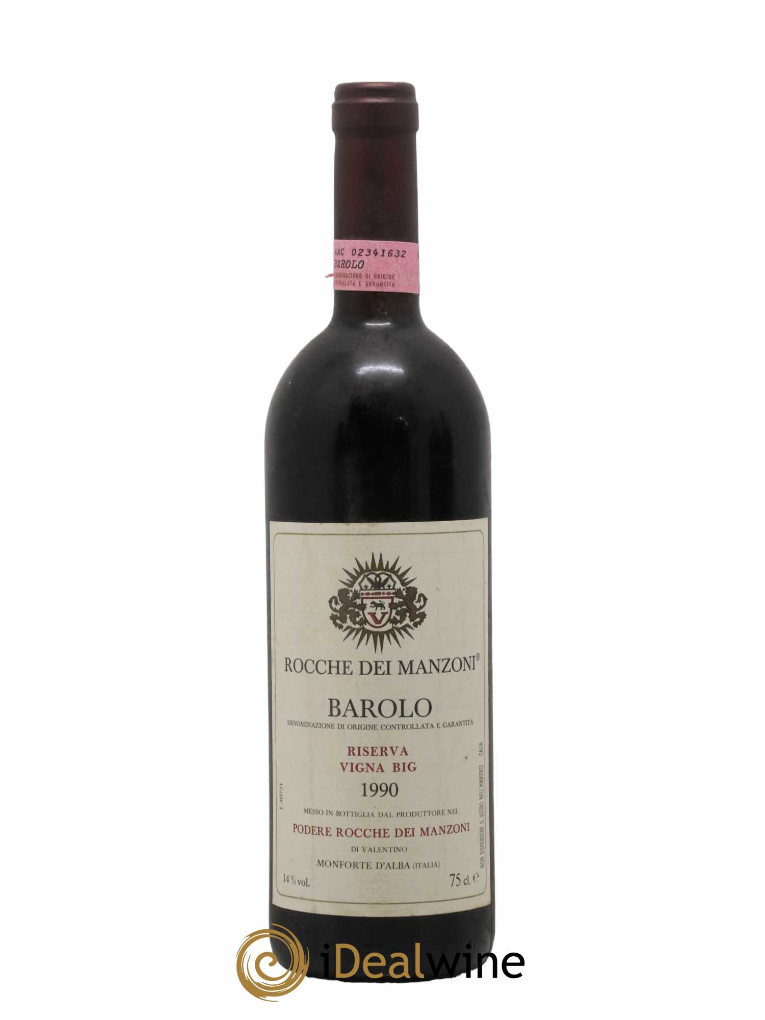 Barolo Riserva Vigna Big Rocche dei Manzoni 1990 - Lot of 1 bottle - 0
