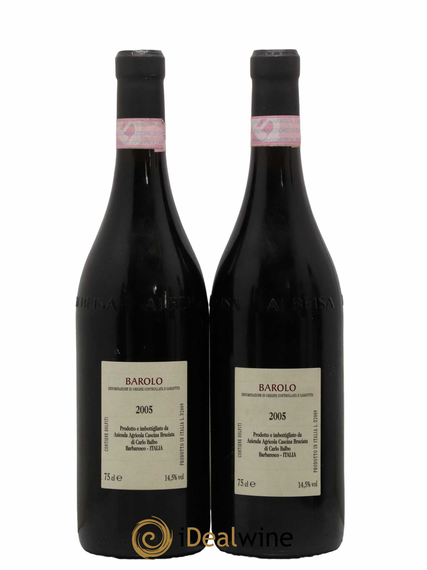Barolo Cannubi Muscatel Cascina Bruciata 2005 - Lot de 2 bouteilles - 1