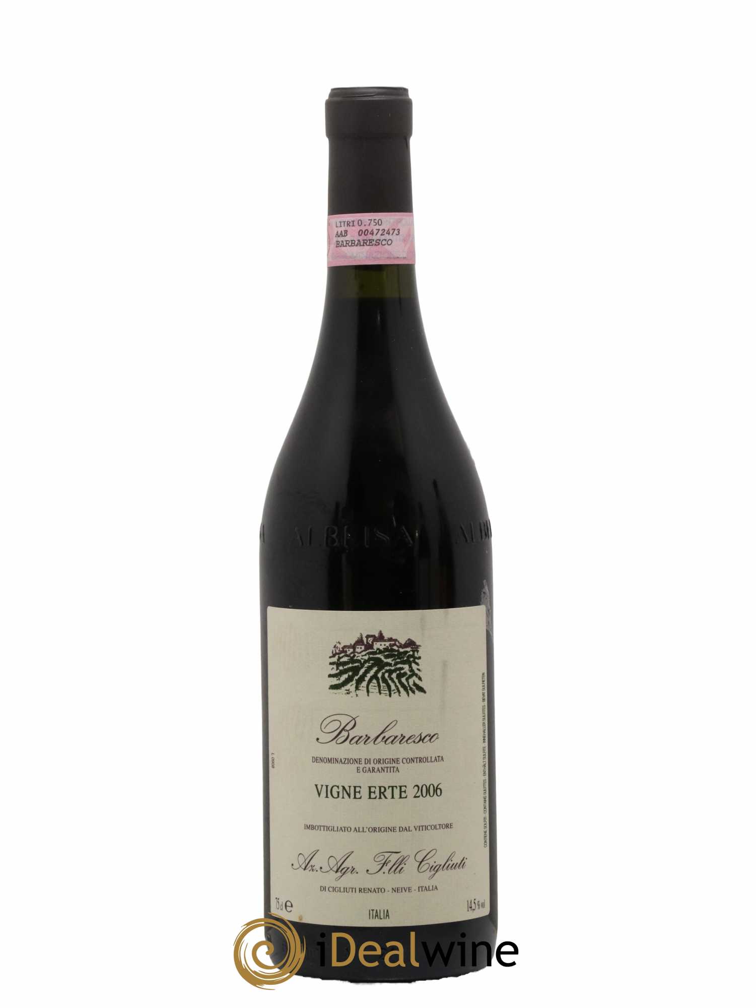 Barbaresco DOCG Vigne Erte Fratelli Cigliuti 2006 - Lot de 1 bouteille - 0