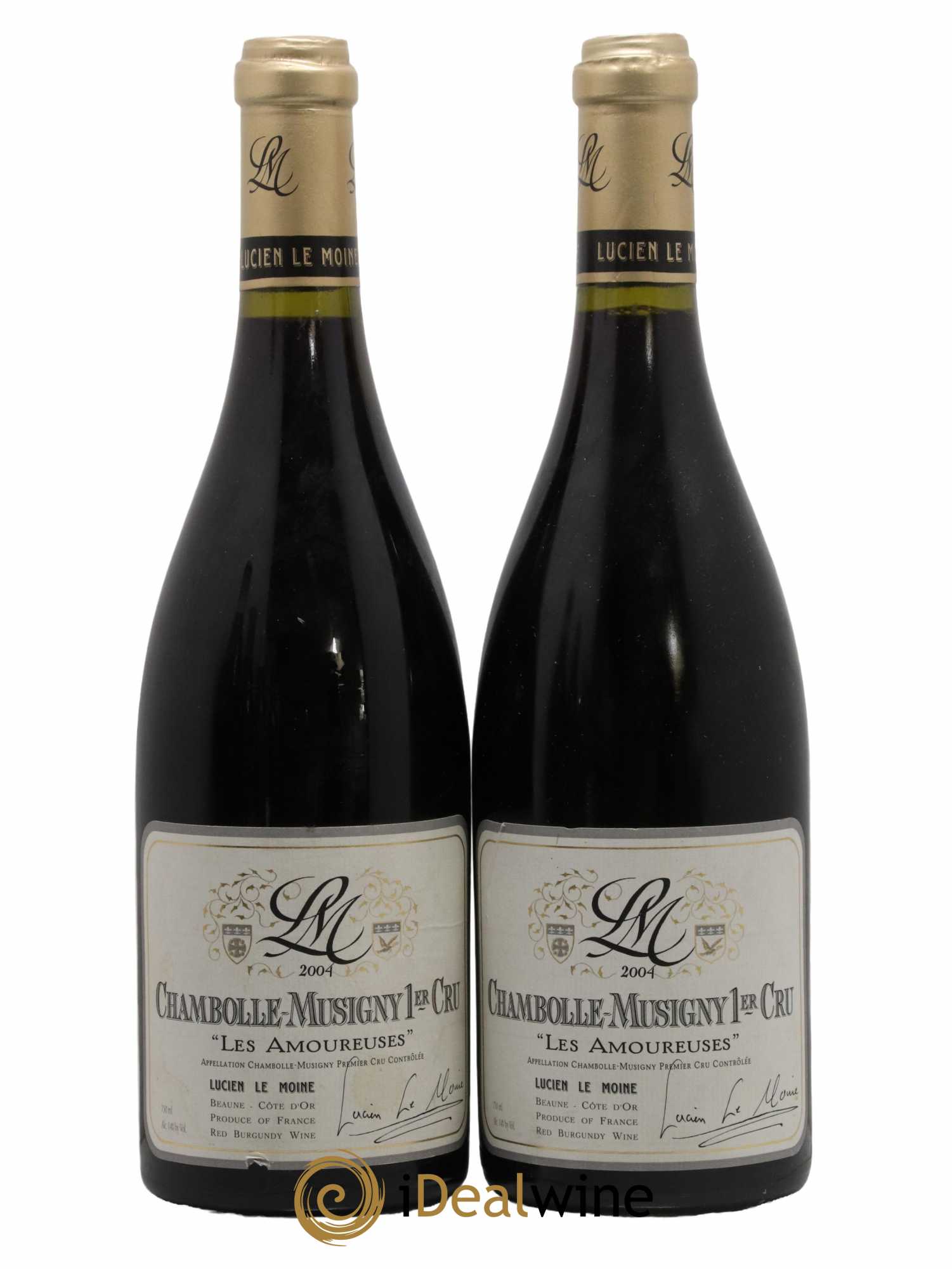 Chambolle-Musigny 1er Cru Les Amoureuses Lucien Le Moine 2004 - Lotto di 2 bottiglie - 0