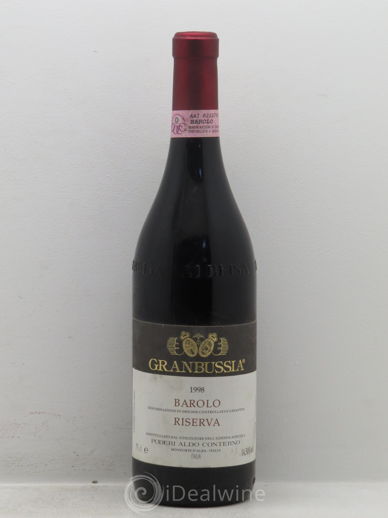 Barolo DOCG Riserva Granbussia Aldo Conterno (sans prix de réserve) 1998 - Lot de 1 bouteille - 0