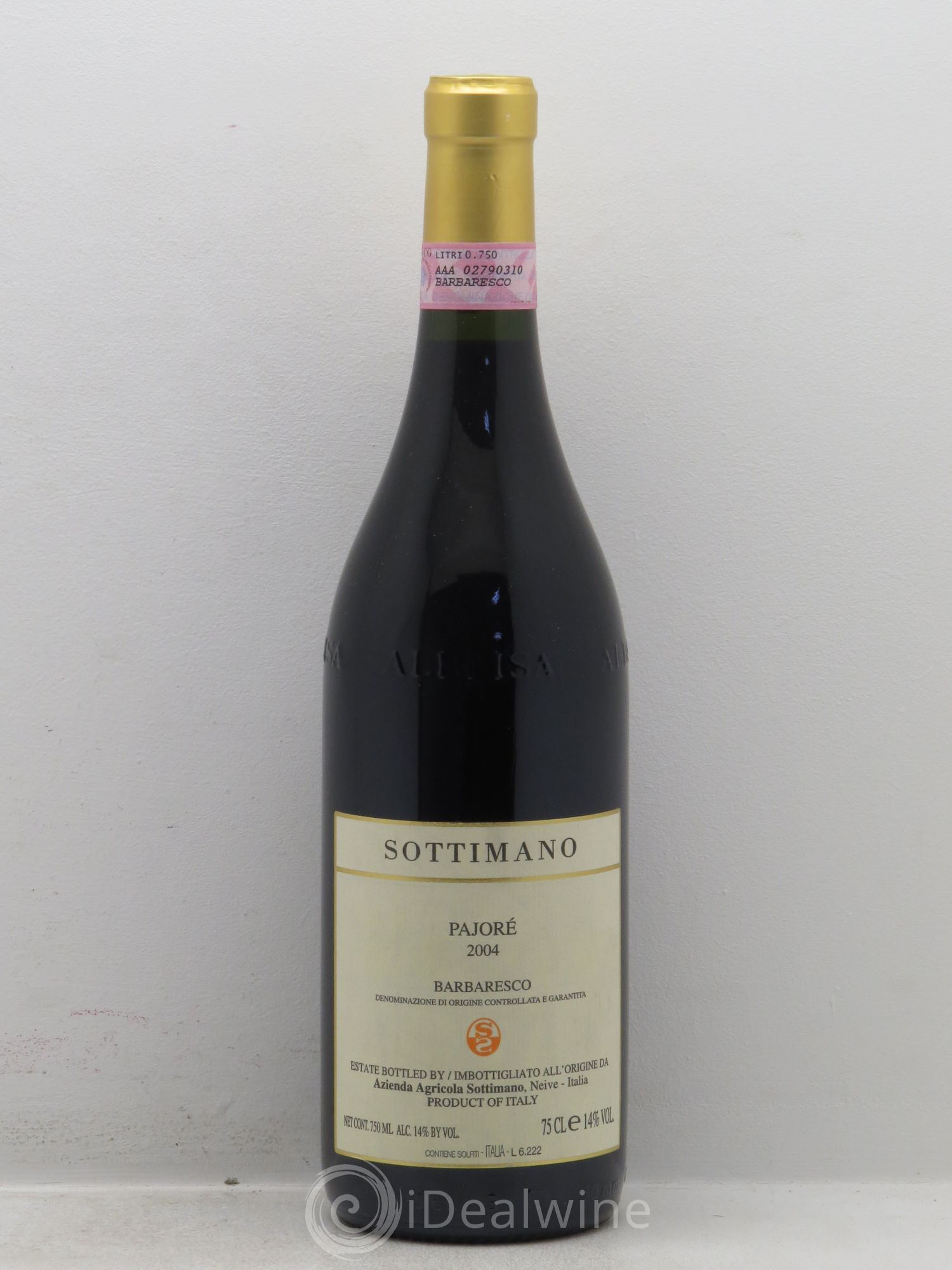 Barbaresco DOCG Pajoré Sottimano 2004 - Lot de 1 bouteille - 0