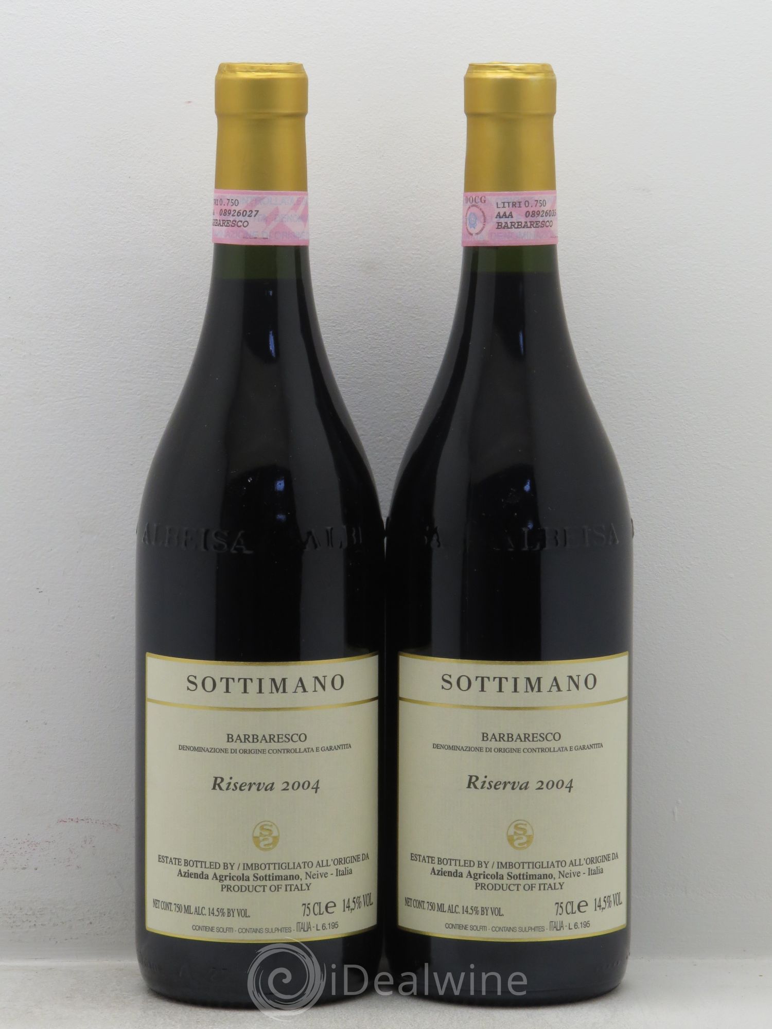 Barbaresco DOCG Riserva Sottimano 2004 - Lot of 2 bottles - 0