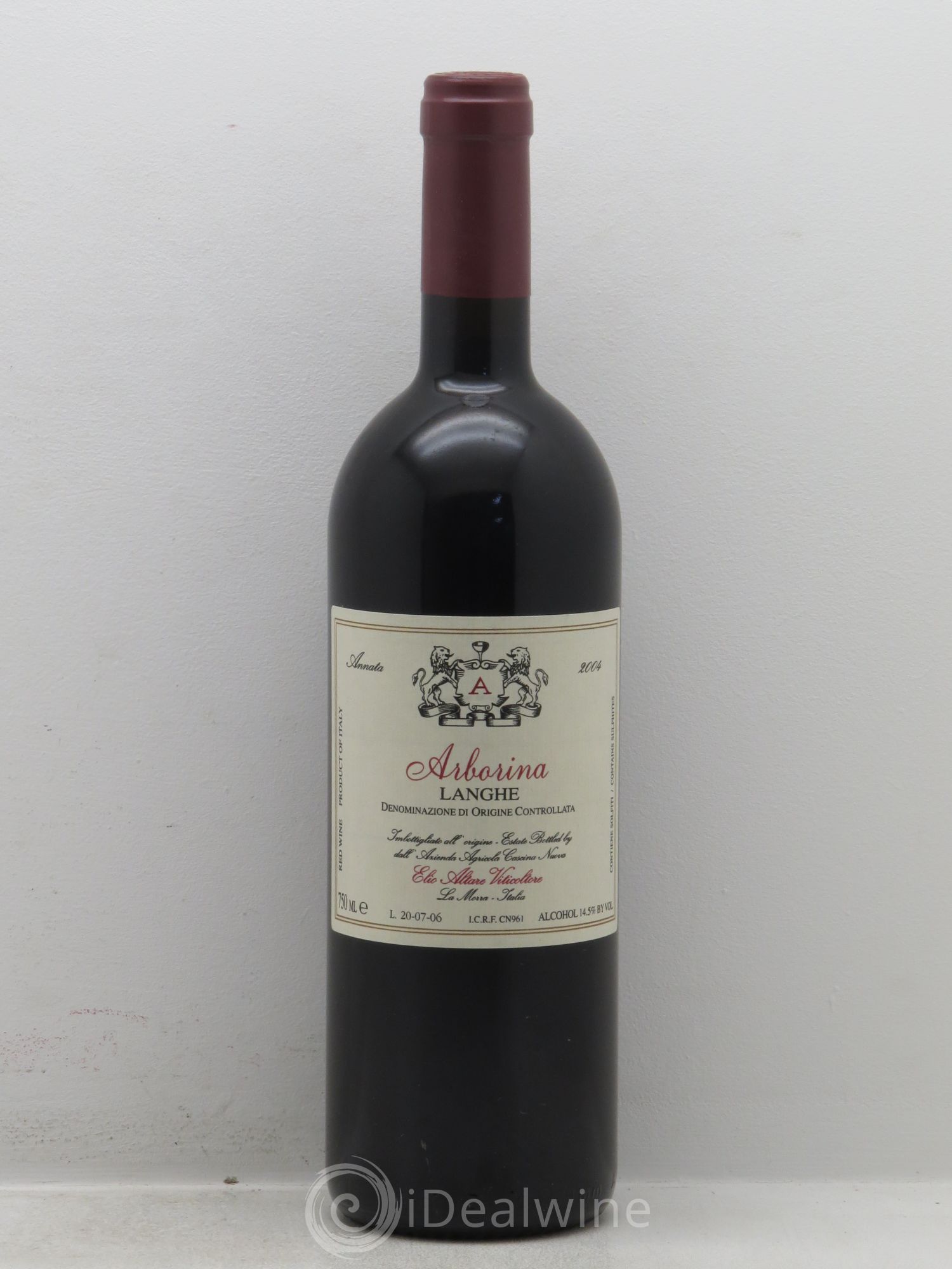 Langhe DOC Arborina Elio Altare 2004 - Lot de 1 bouteille - 0