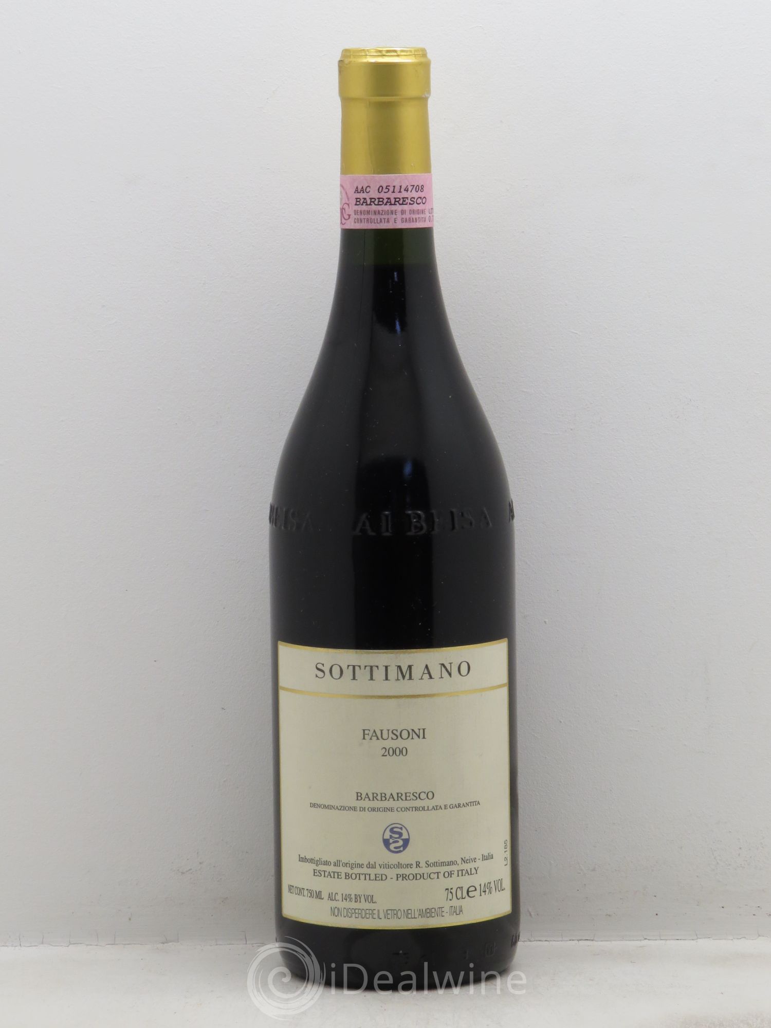 Barbaresco DOCG Sottimano Fausoni 2000 - Lot de 1 bouteille - 0