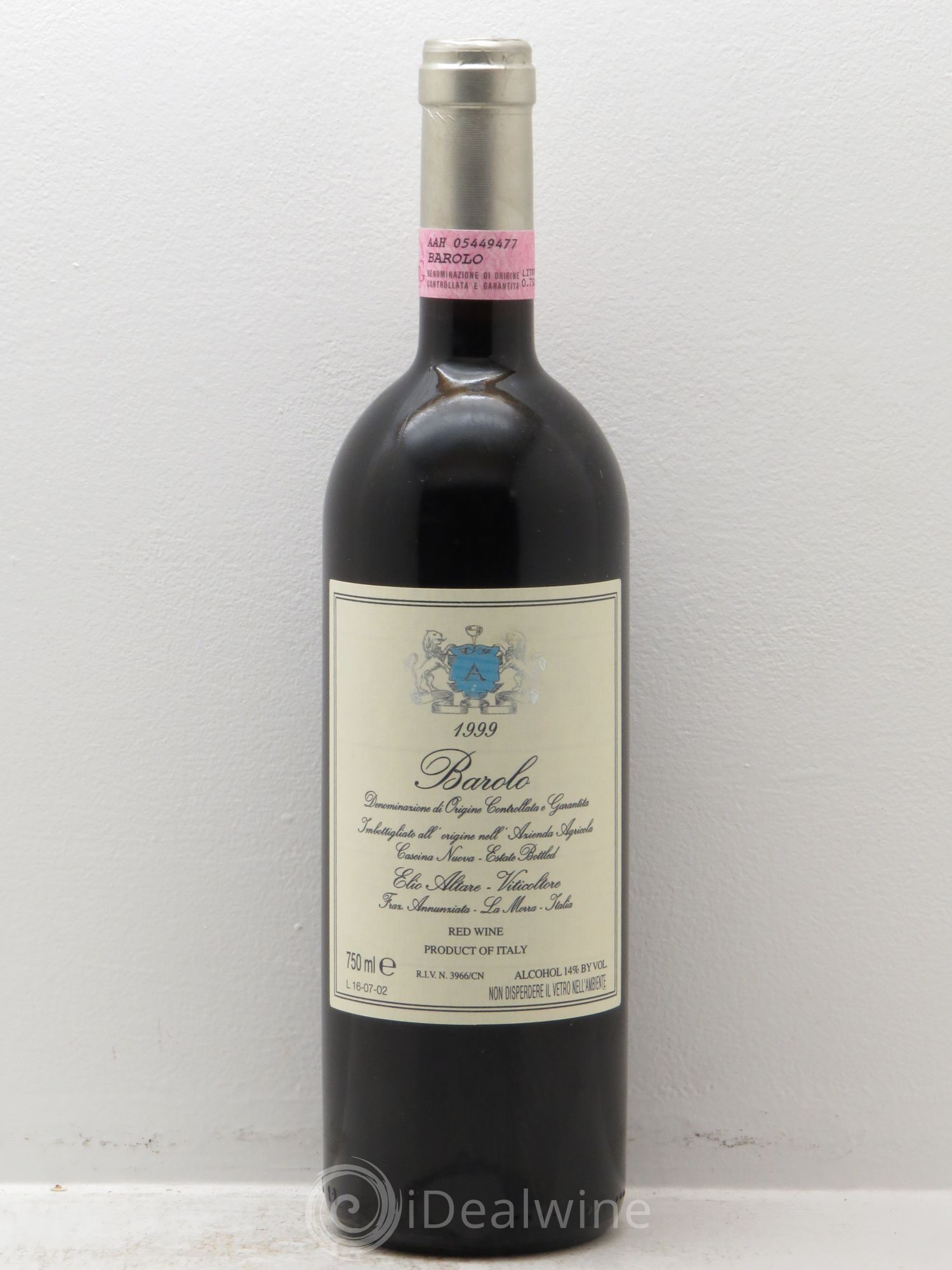 Barolo DOCG Elio Altare 1999 - Lot de 1 bouteille - 0