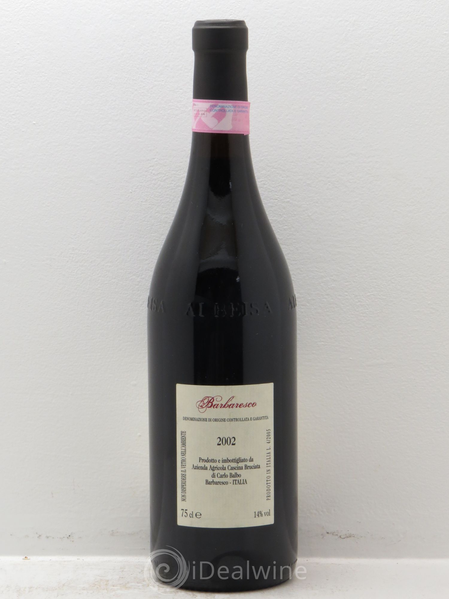 Barbaresco DOCG Vigneto Balbo -Cascina Bruciata 2002 - Posten von 1 Flasche - 1