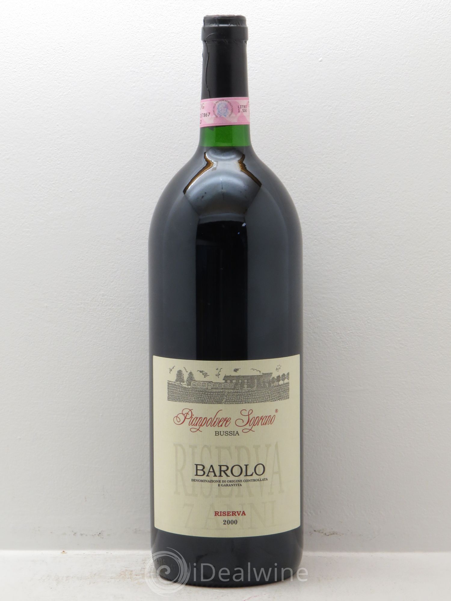 Barolo Pianpolvere Soprano bussia Riserva 7 anni Podere Rocche Manzoni (sans prix de réserve) 2000 - Posten von 1 Magnum - 0