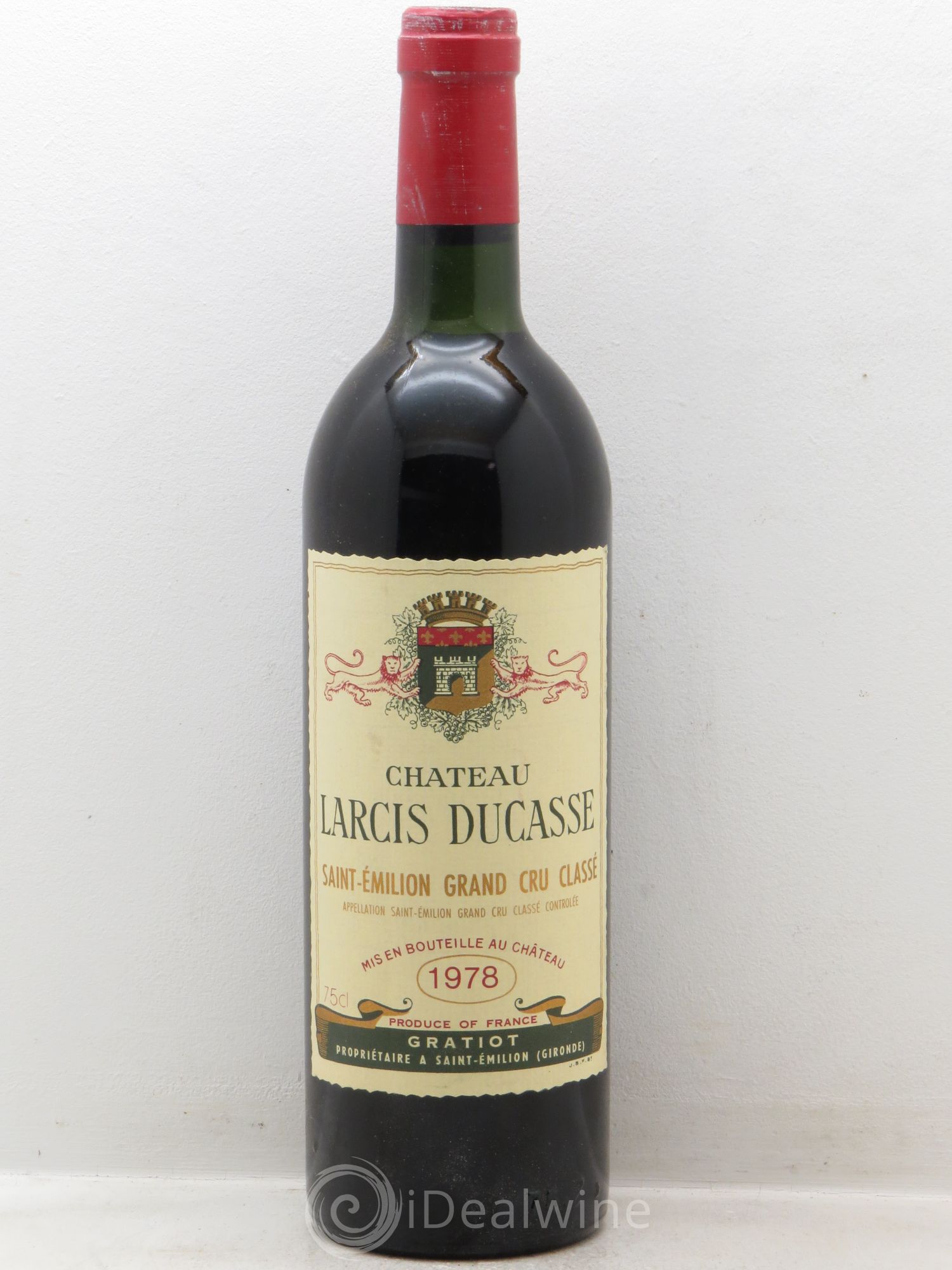 Château Larcis Ducasse 1er Grand Cru Classé B 1978 - Lot de 1 bouteille - 0