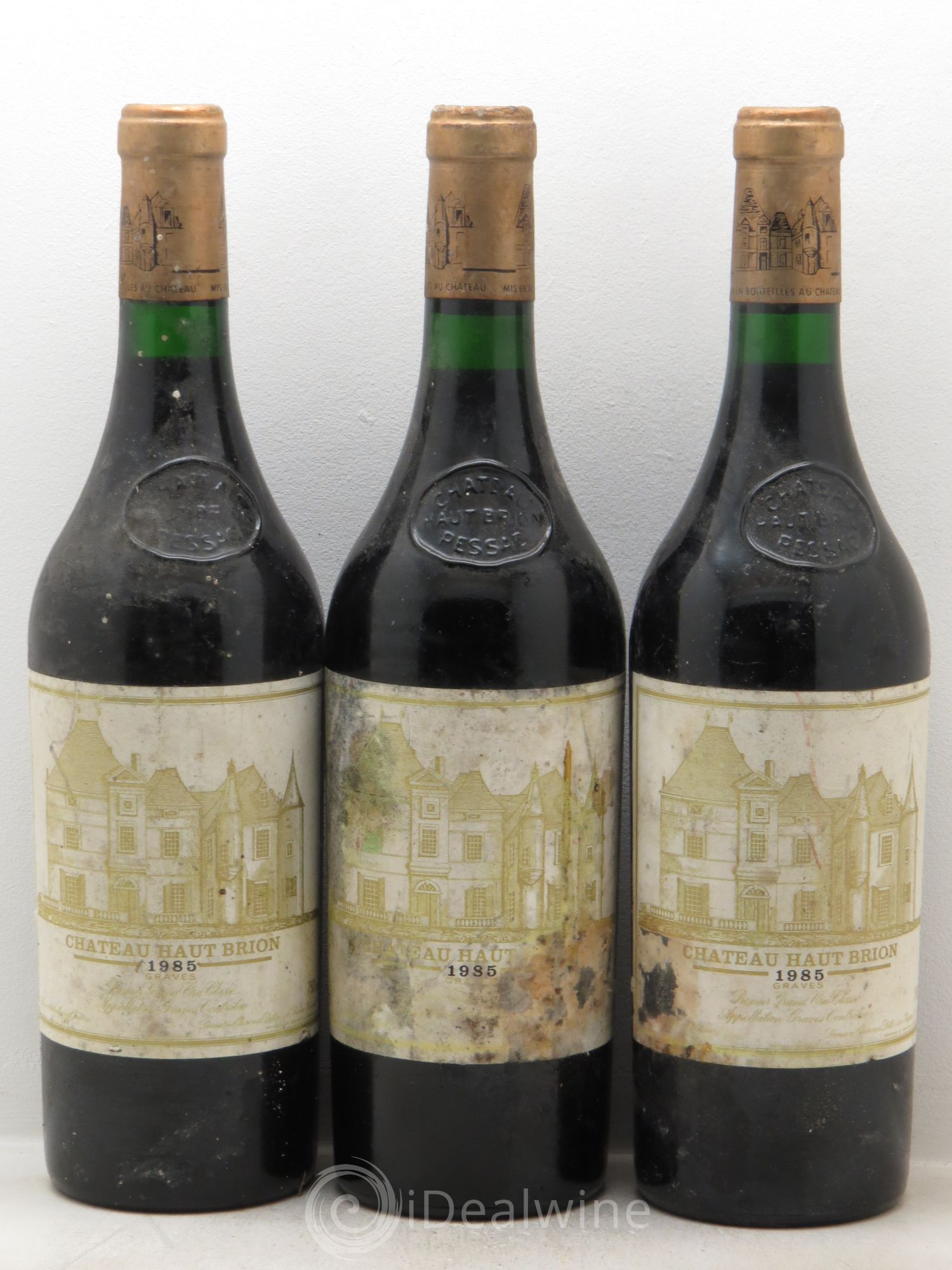 Château Haut Brion 1er Grand Cru Classé 1985 - Lot de 3 bouteilles - 0