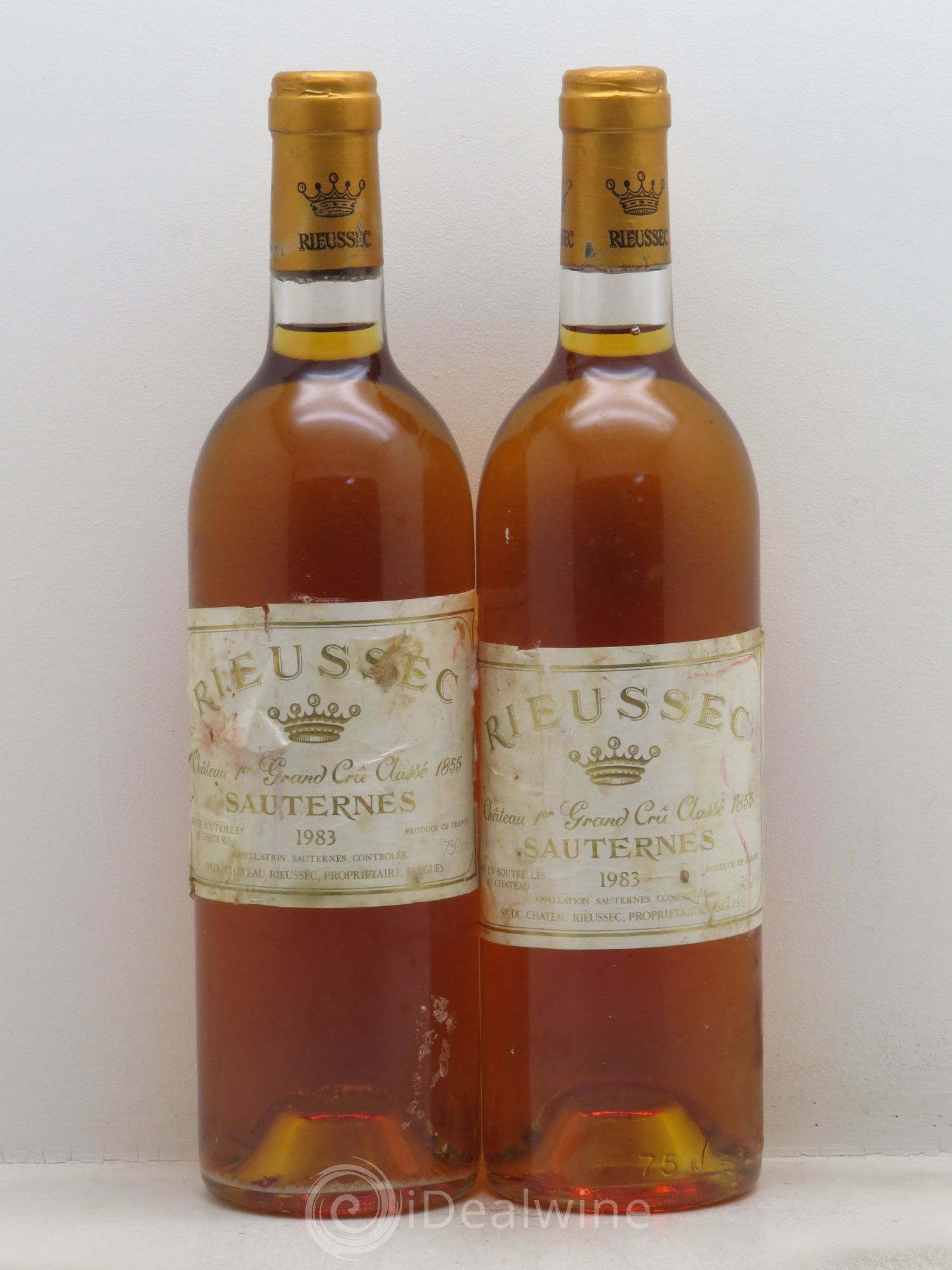 Château Rieussec 1er Grand Cru Classé 1983 - Lotto di 2 bottiglie - 0