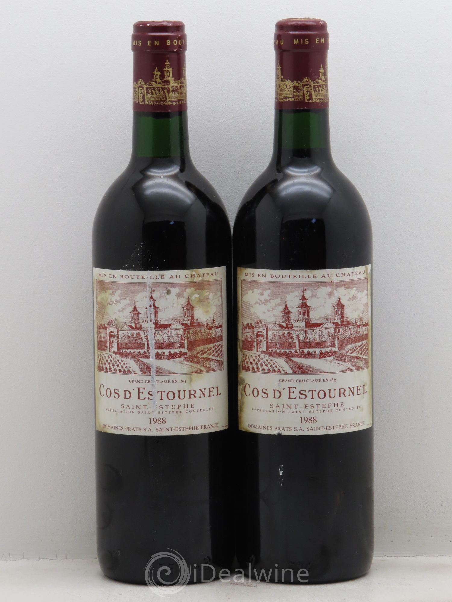 Cos d'Estournel 2ème Grand Cru Classé 1988 - Lot de 2 bouteilles - 0