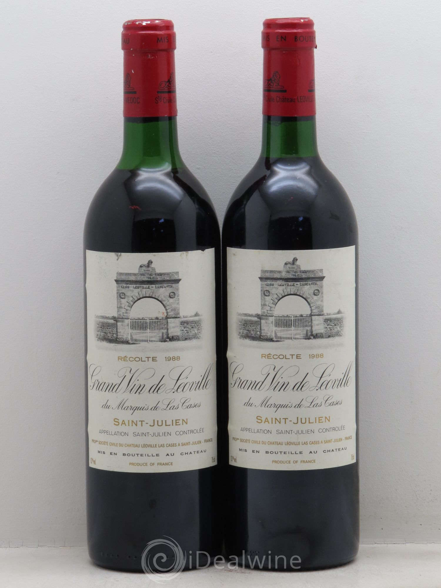 Château Léoville Las Cases 2ème Grand Cru Classé 1988 - Lot de 2 bouteilles - 0