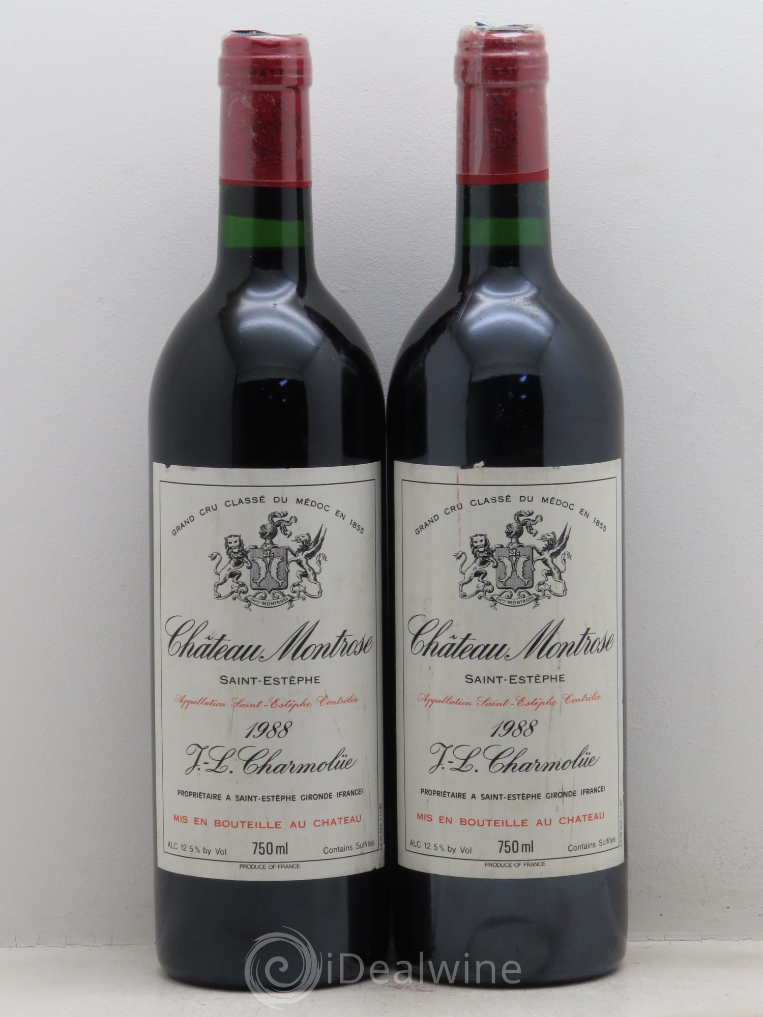 Château Montrose 2ème Grand Cru Classé 1988 - Lot de 2 bouteilles - 0