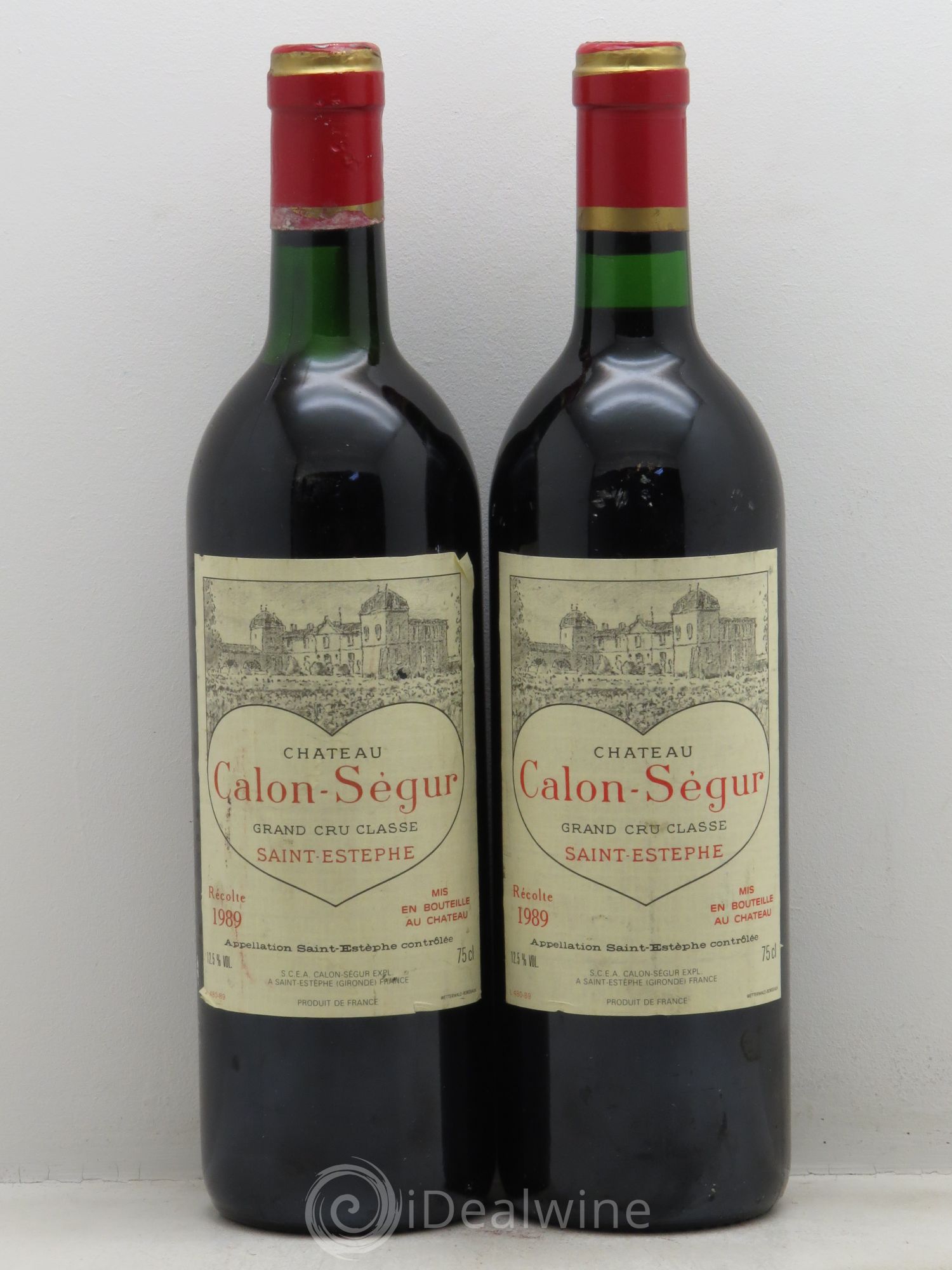 Château Calon Ségur 3ème Grand Cru Classé 1989 - Lot de 2 bouteilles - 0
