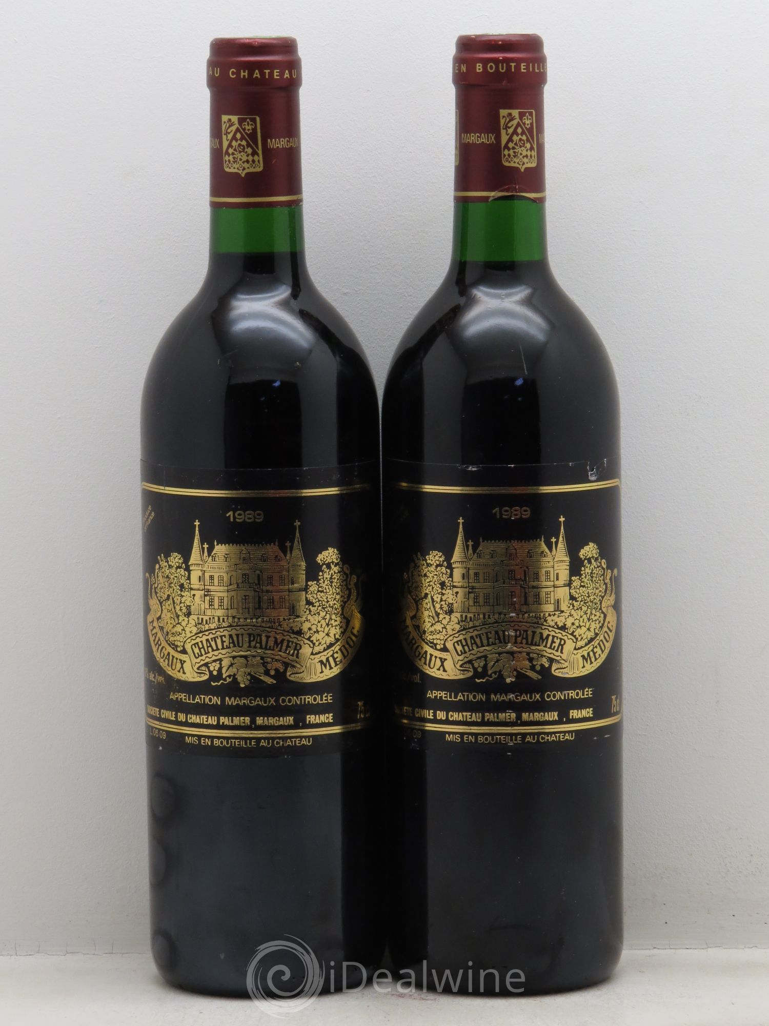Château Palmer 3ème Grand Cru Classé 1989 - Lot de 2 bouteilles - 0