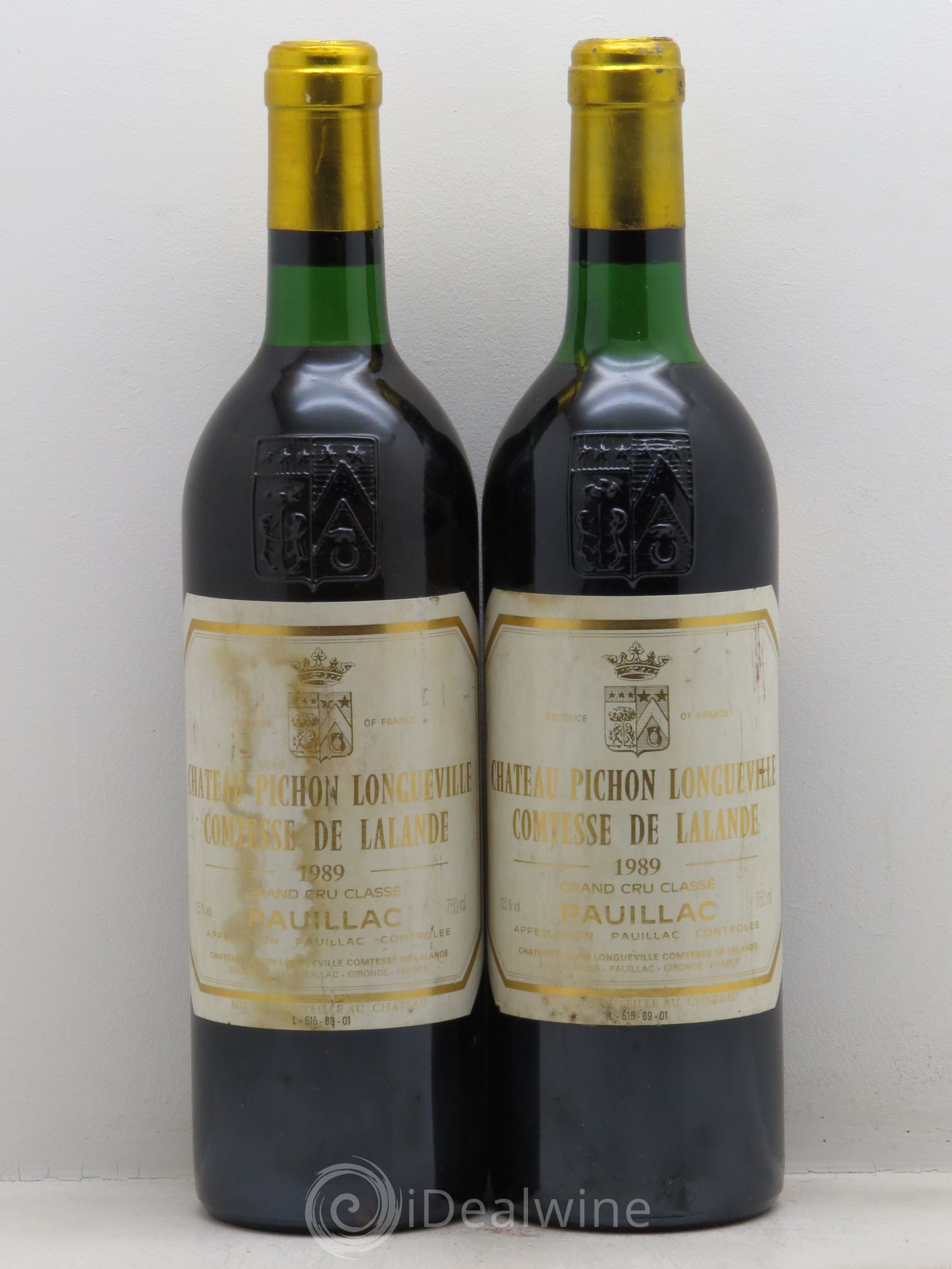 Château Pichon Longueville Comtesse de Lalande 2ème Grand Cru Classé 1989 - Lot de 2 bouteilles - 0