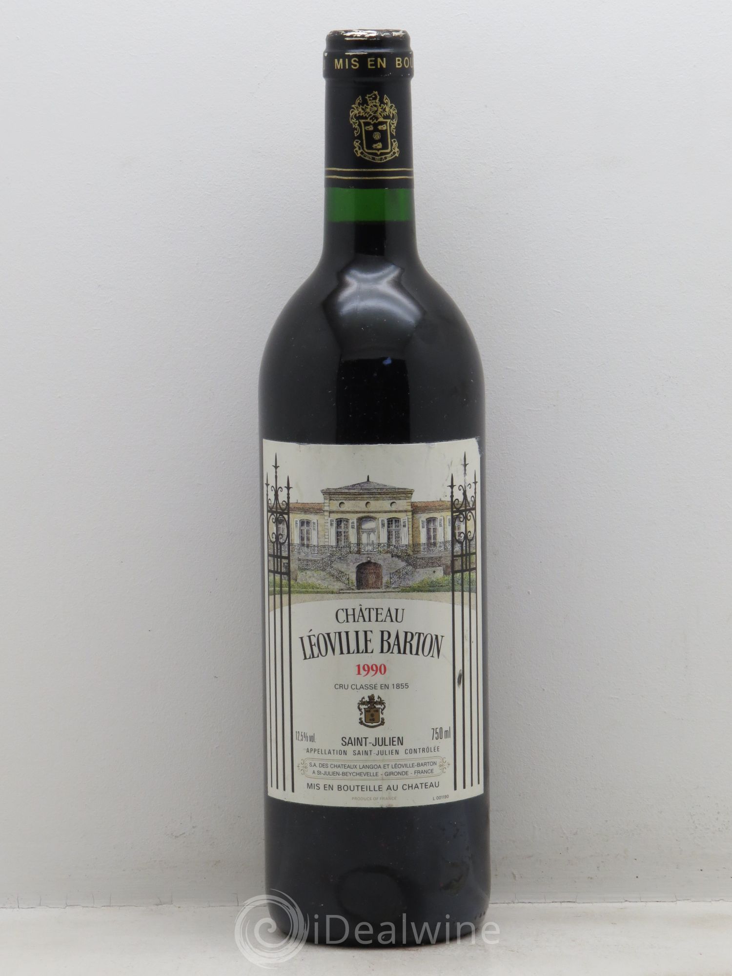 Château Léoville Barton 2ème Grand Cru Classé 1990 - Lot de 1 bouteille - 0