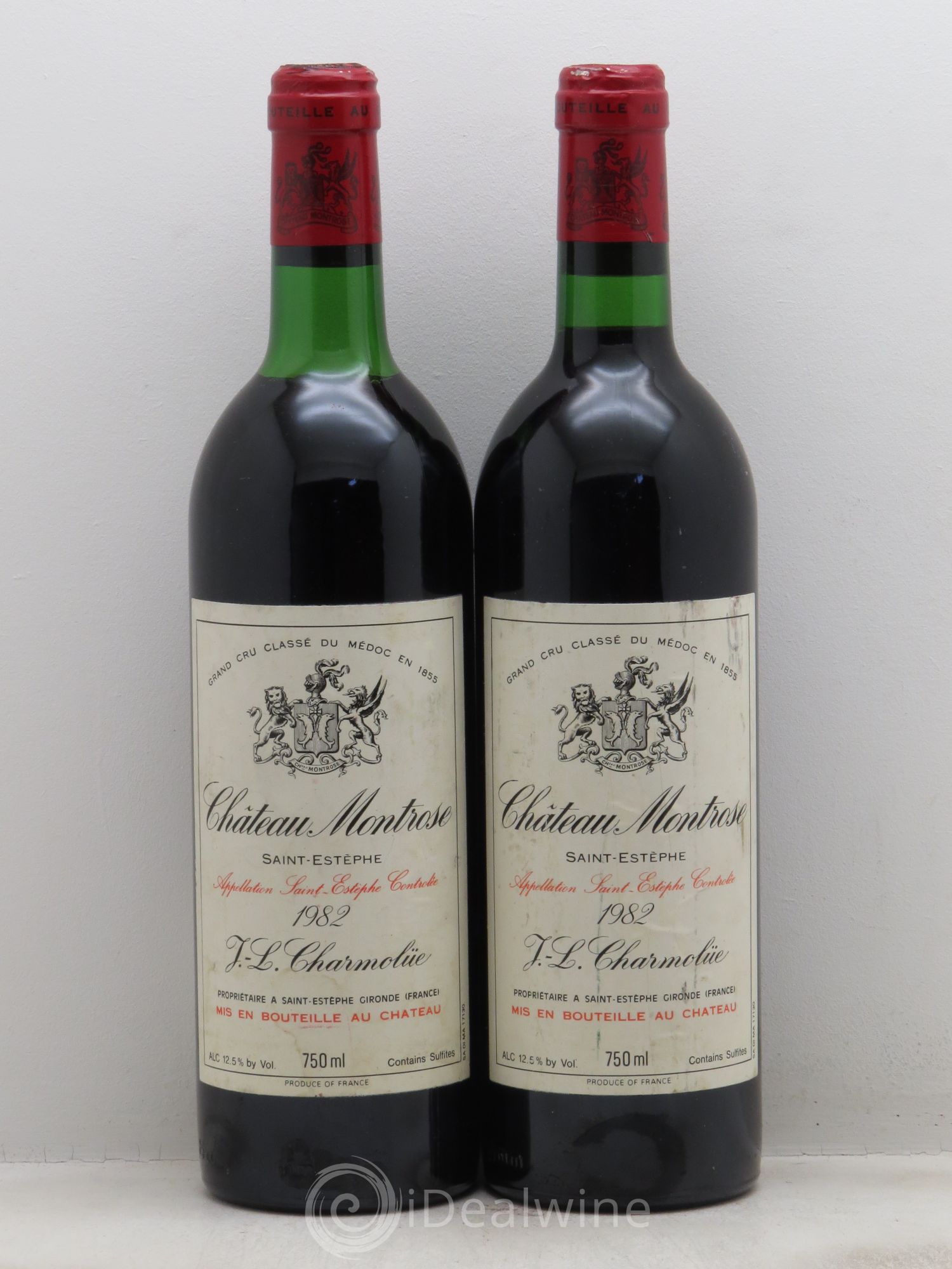 Château Montrose 2ème Grand Cru Classé 1982 - Lot de 2 bouteilles - 0