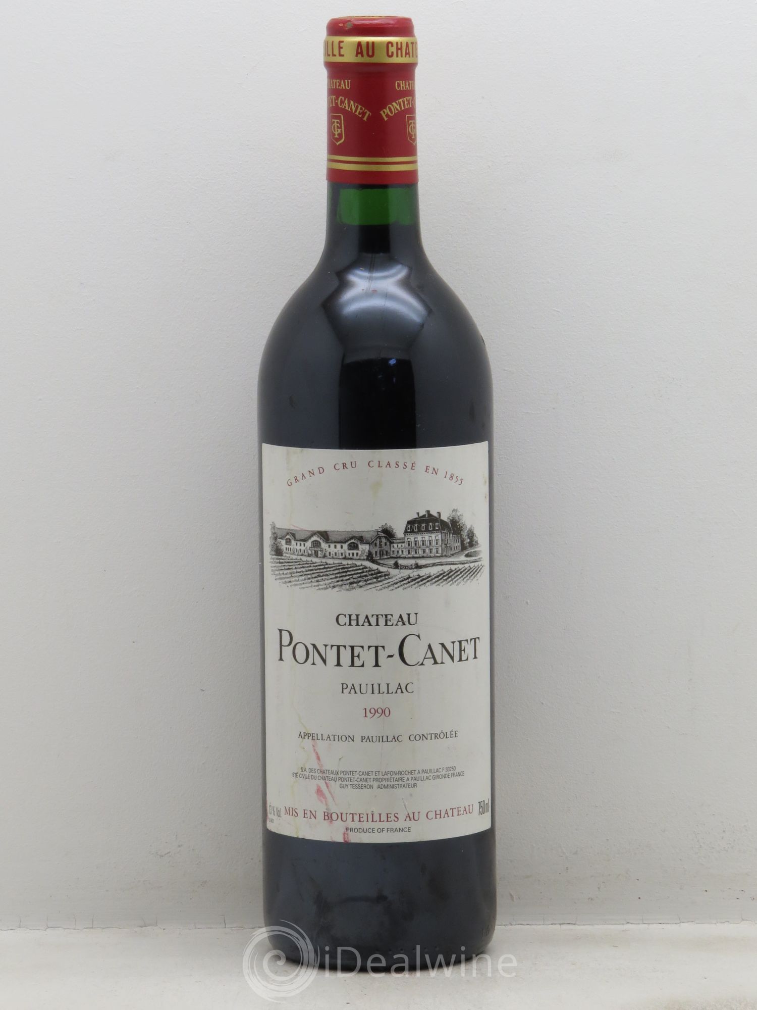 Château Pontet Canet 5ème Grand Cru Classé 1990 - Lot de 1 bouteille - 0
