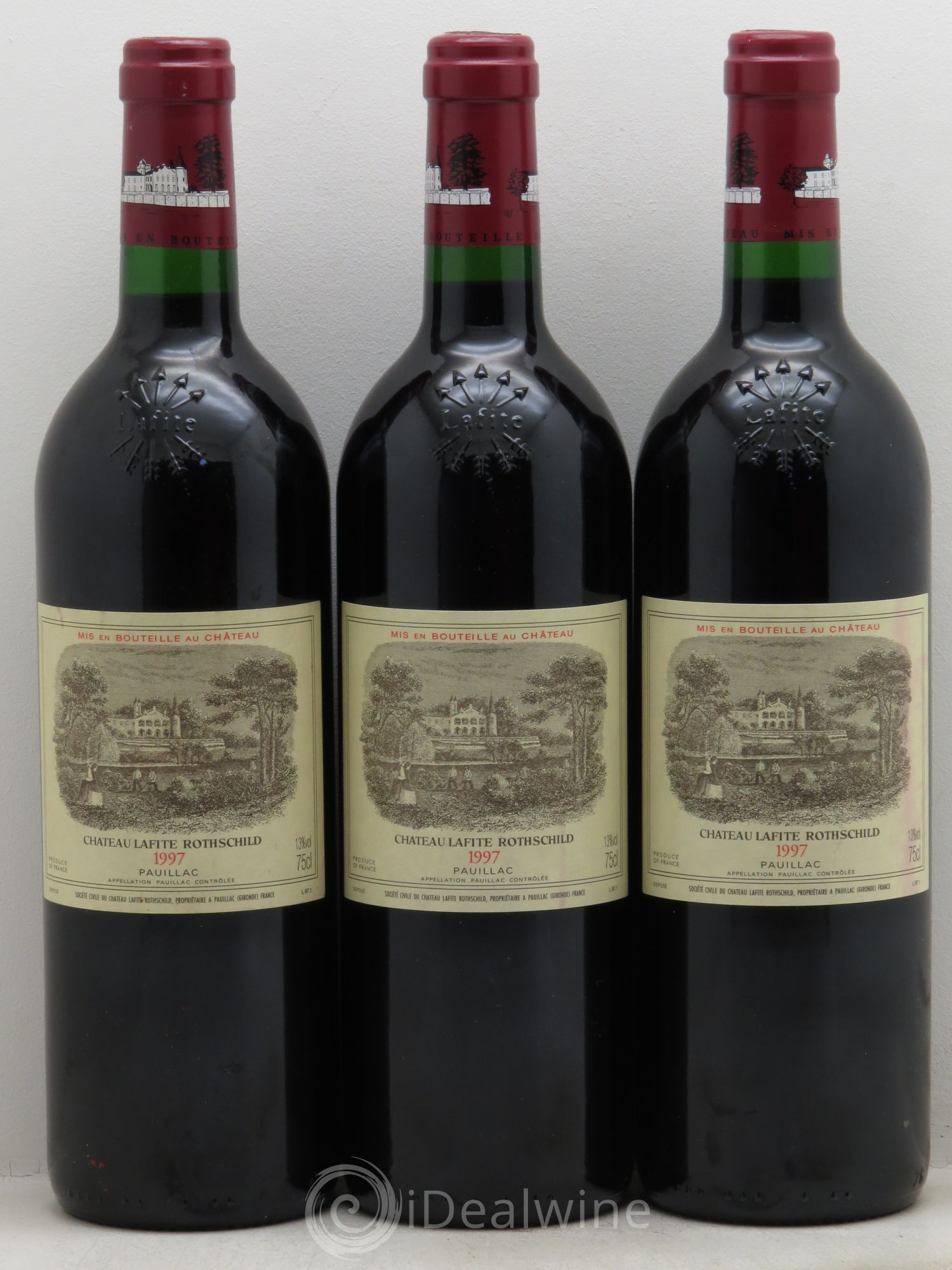Château Lafite Rothschild 1er Grand Cru Classé 1997 - Lot de 3 bouteilles - 0