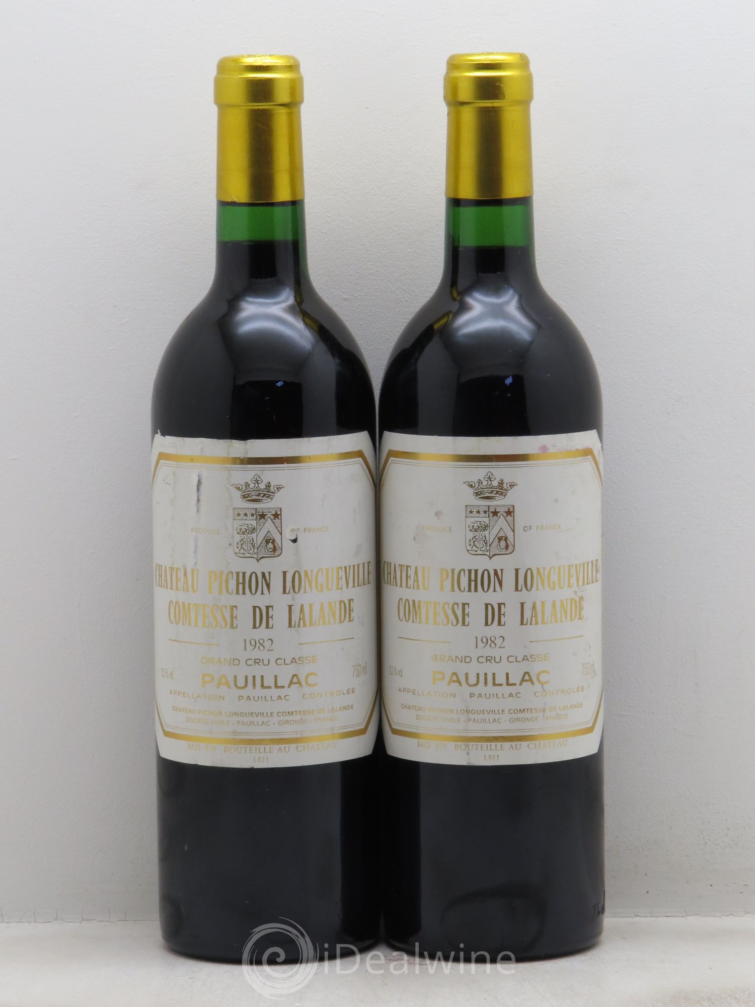Château Pichon Longueville Comtesse de Lalande 2ème Grand Cru Classé 1982 - Lot de 2 bouteilles - 0